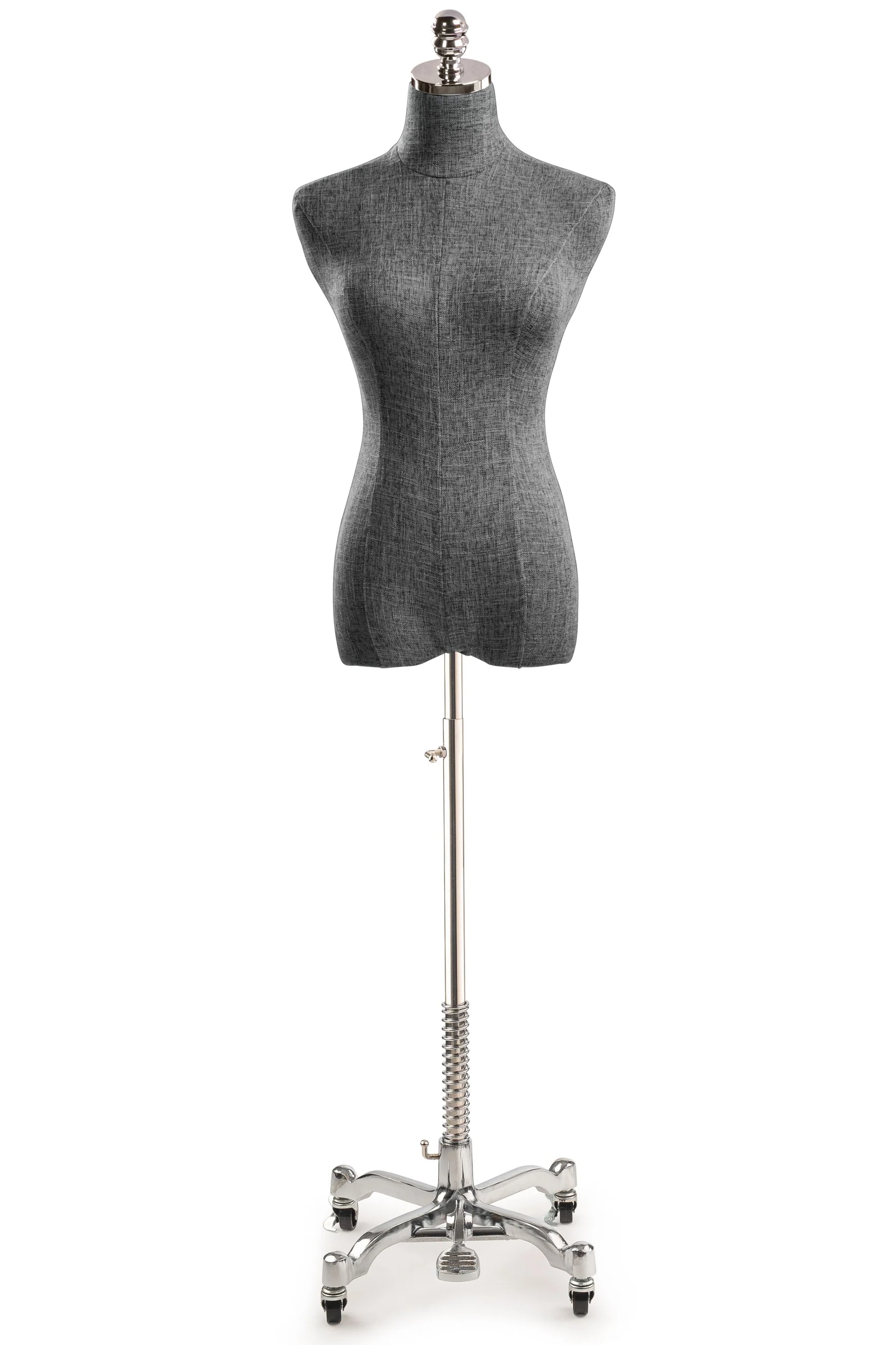 Female Display Dress Form on Metal Rolling Base - Image 110