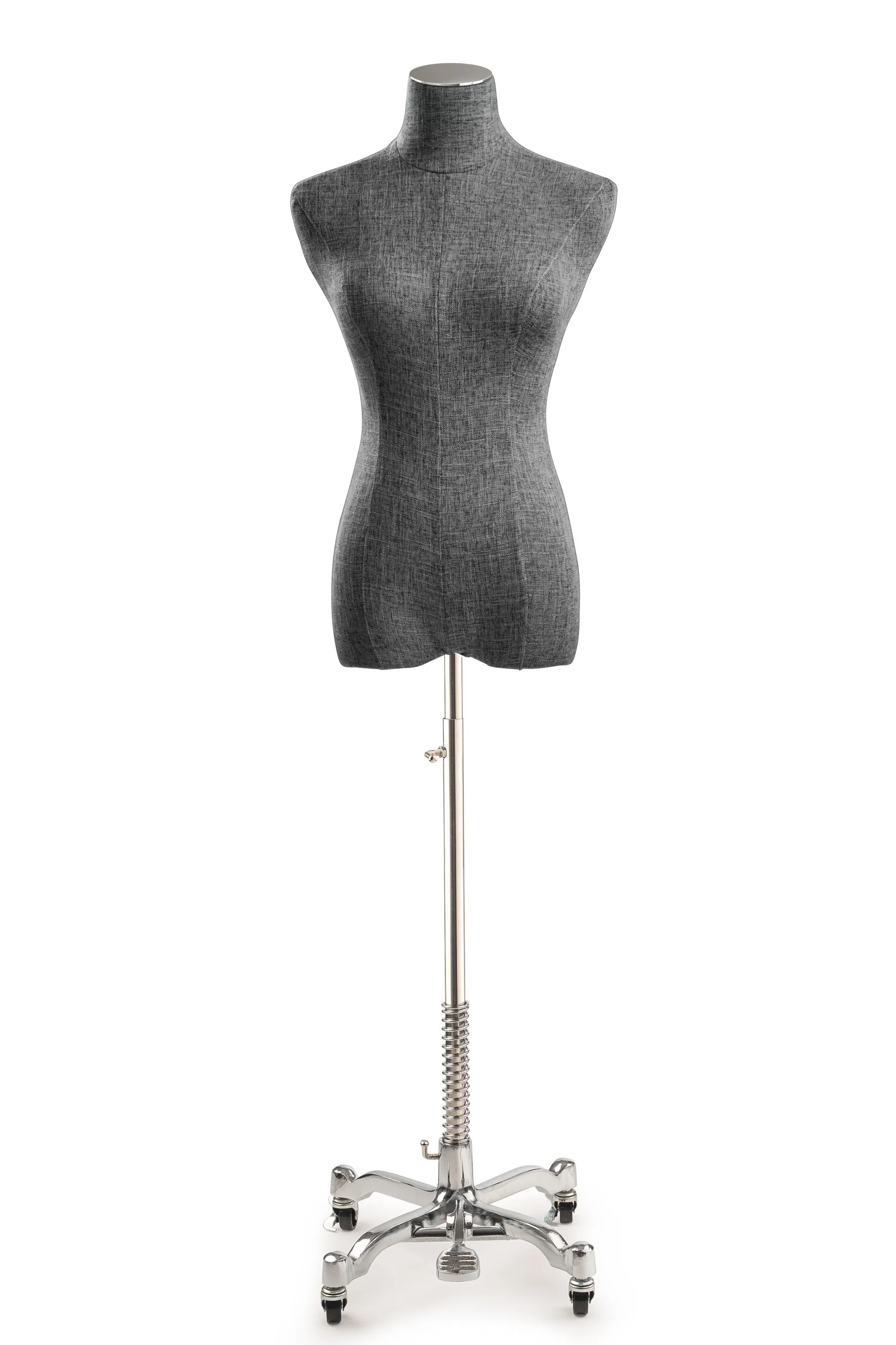 Female Display Dress Form on Metal Rolling Base - Image 111