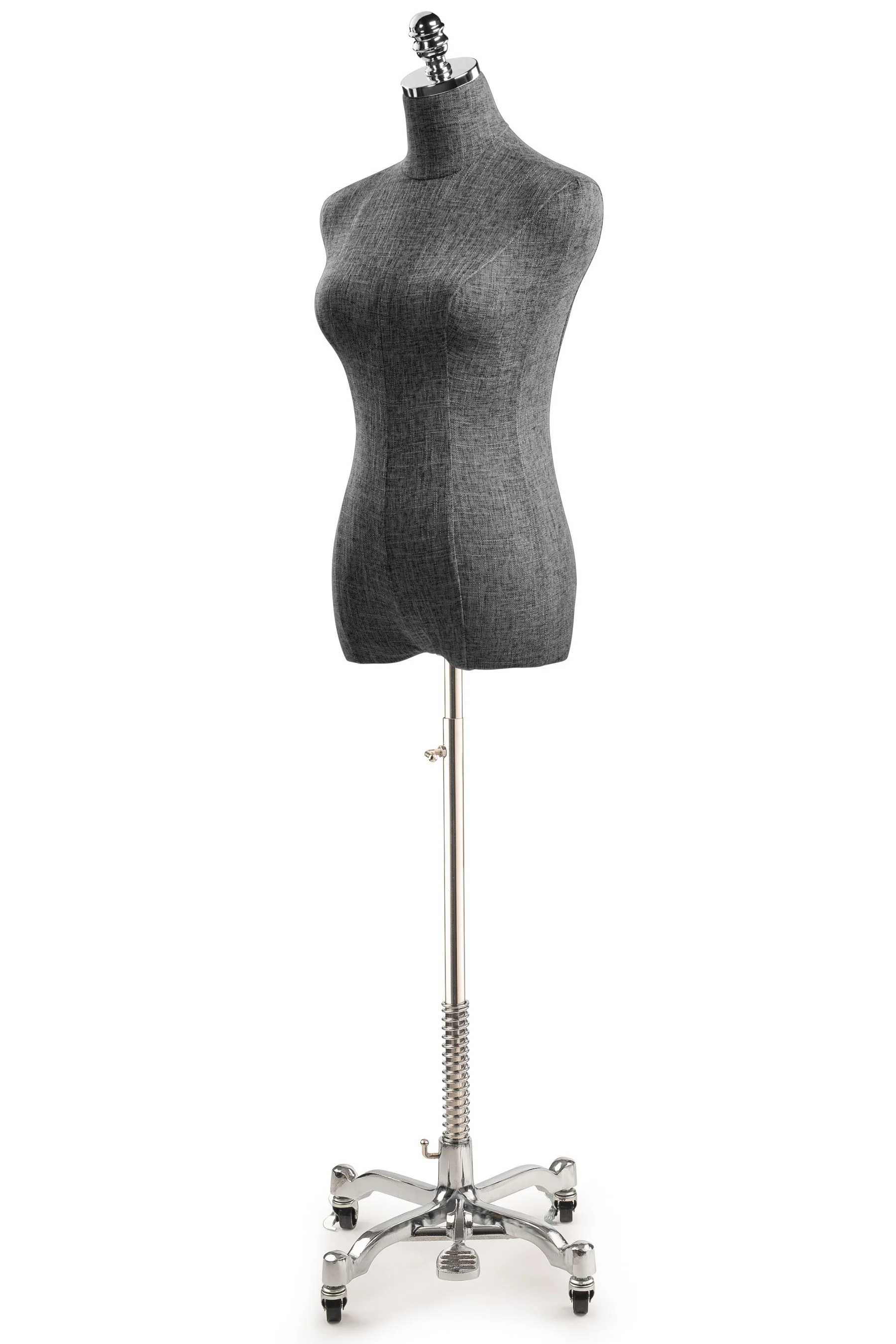 Female Display Dress Form on Metal Rolling Base - Image 113