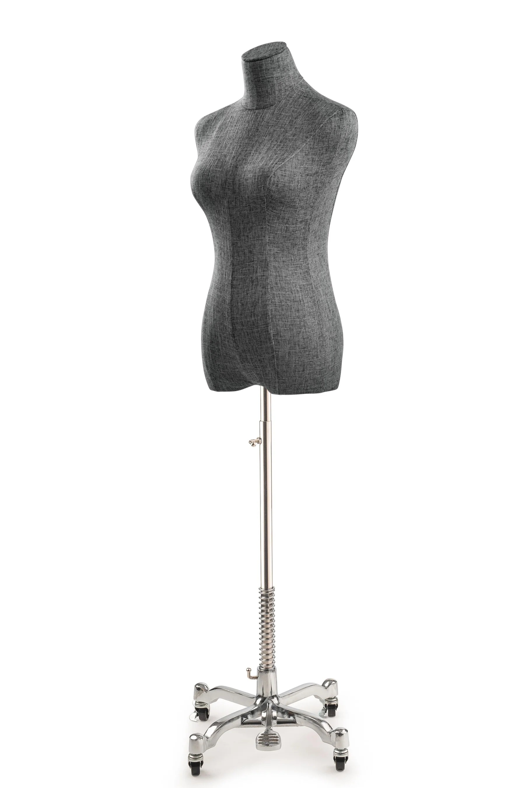 Female Display Dress Form on Metal Rolling Base - Image 114