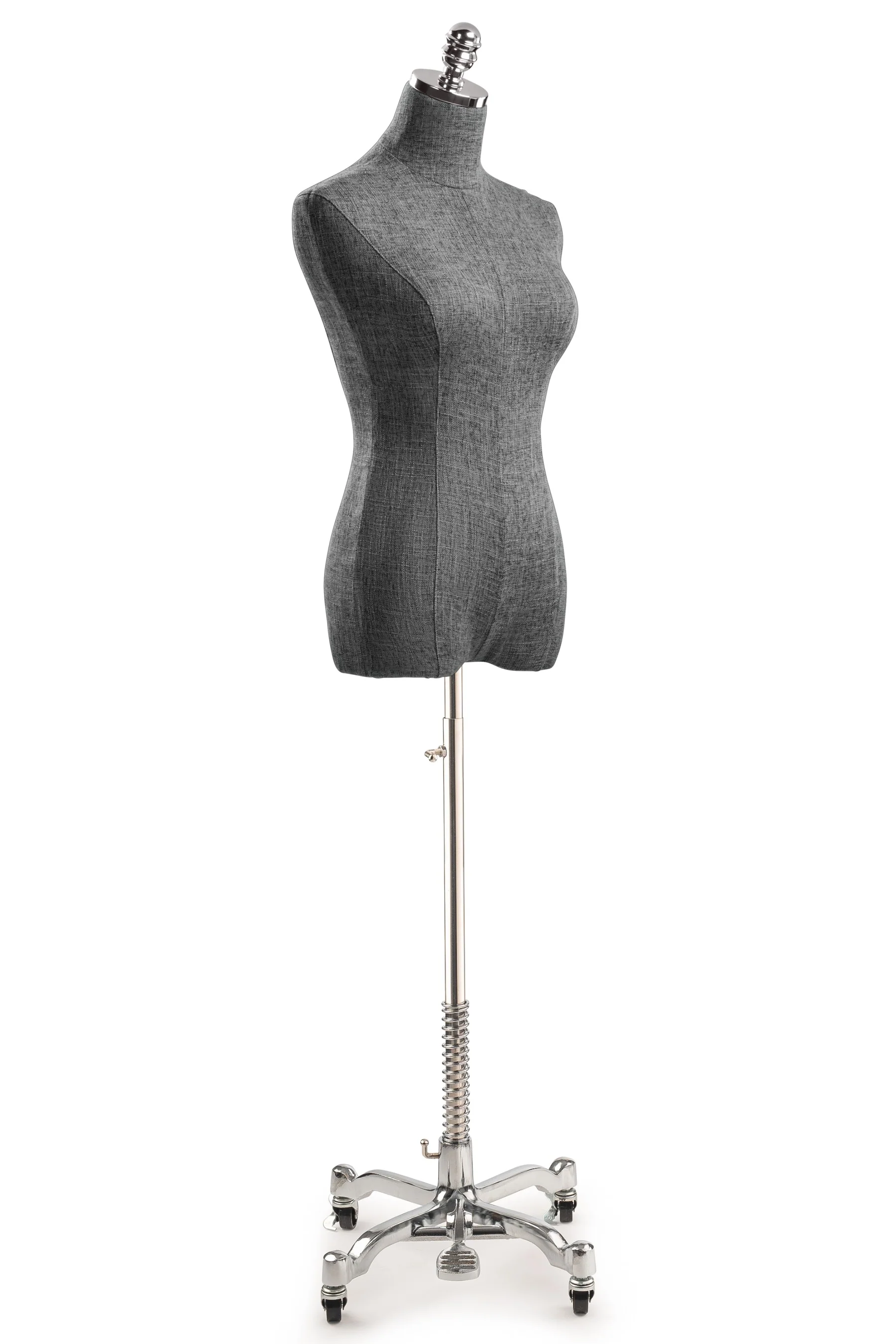 Female Display Dress Form on Metal Rolling Base - Image 115
