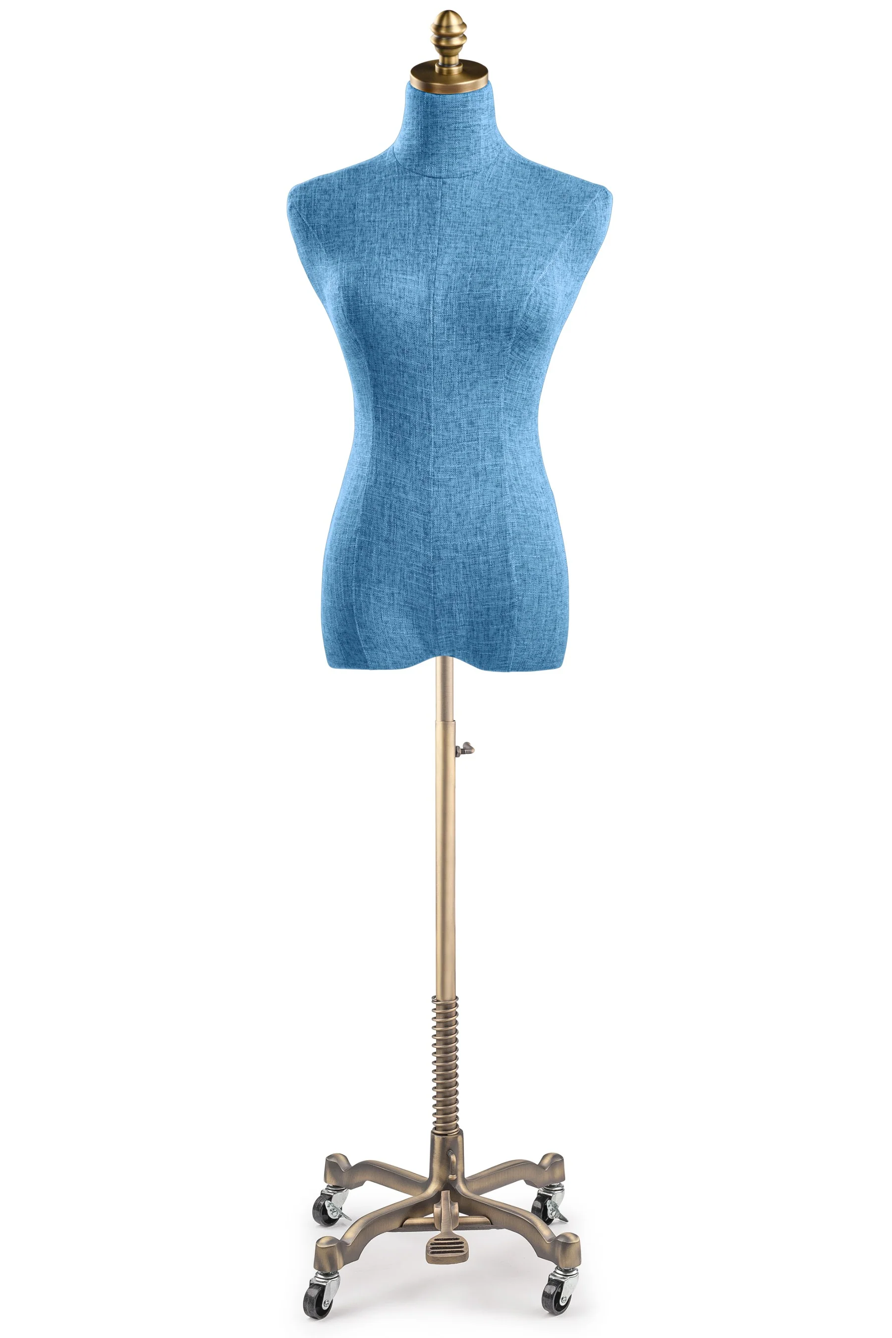Female Display Dress Form on Metal Rolling Base - Image 126