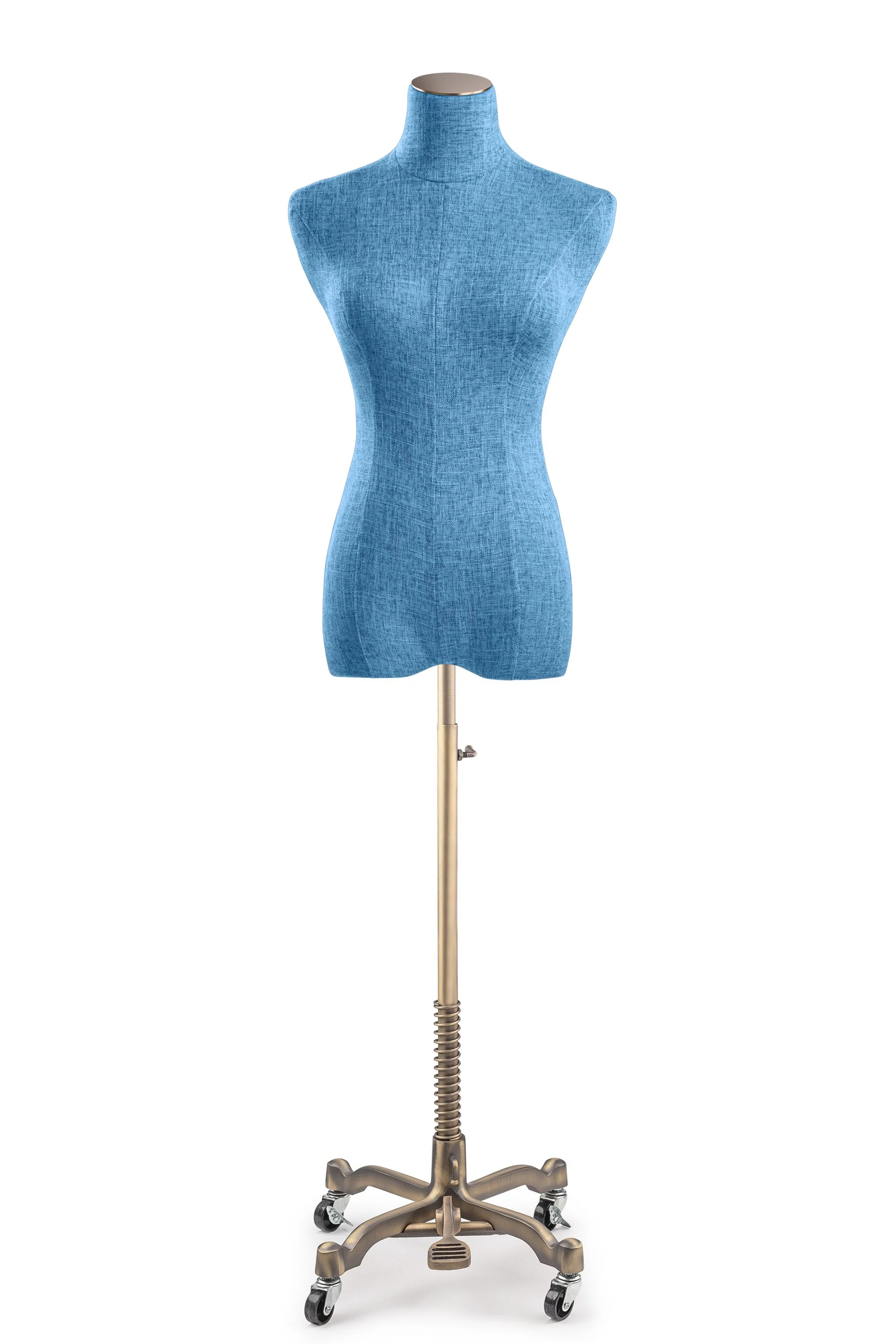 Female Display Dress Form on Metal Rolling Base - Image 127