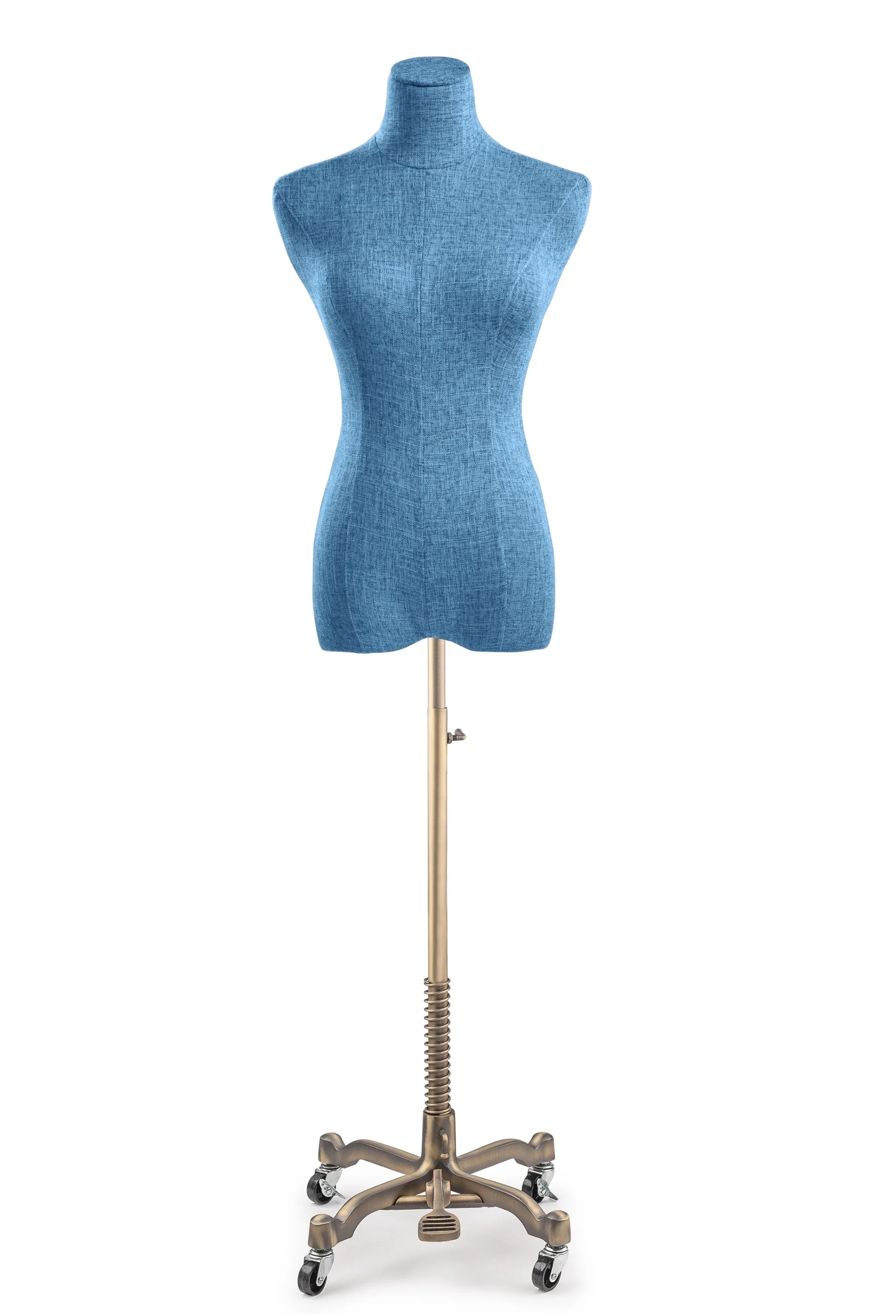 Female Display Dress Form on Metal Rolling Base - Image 128