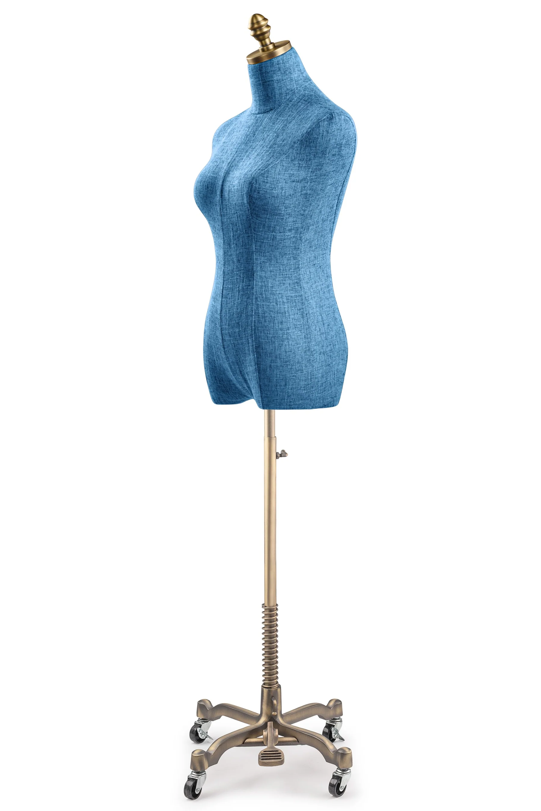 Female Display Dress Form on Metal Rolling Base - Image 129