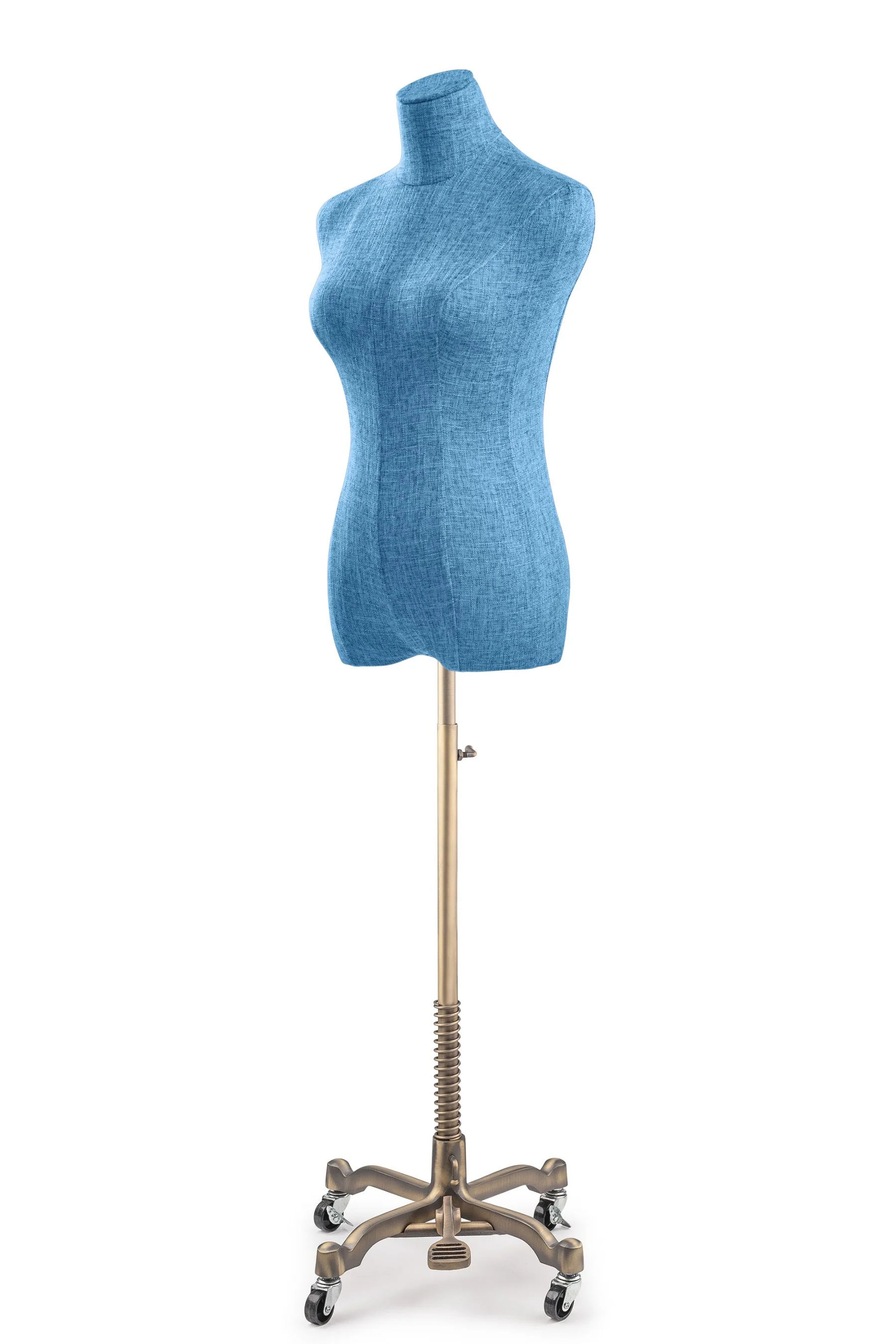 Female Display Dress Form on Metal Rolling Base - Image 130