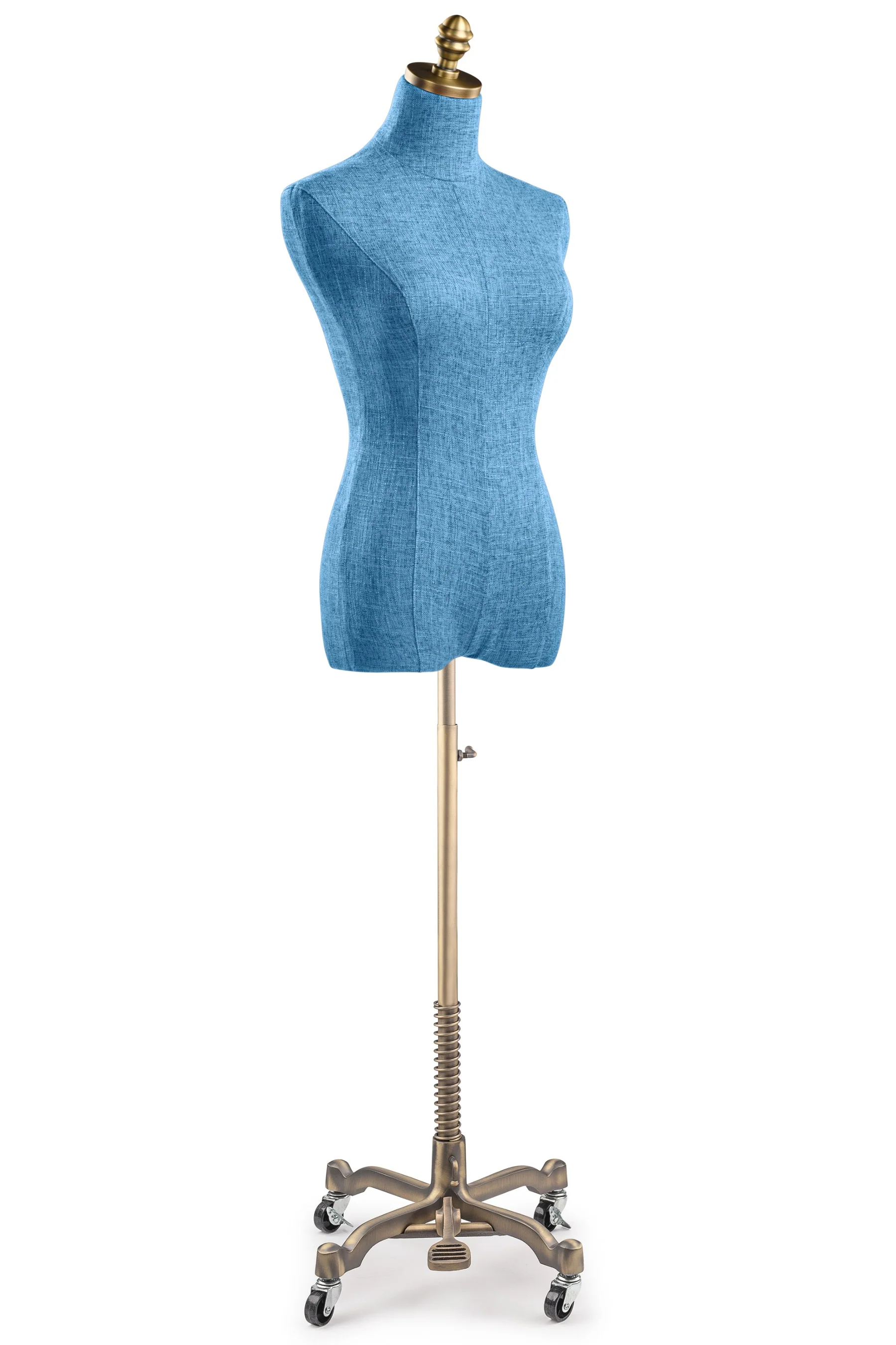 Female Display Dress Form on Metal Rolling Base - Image 131