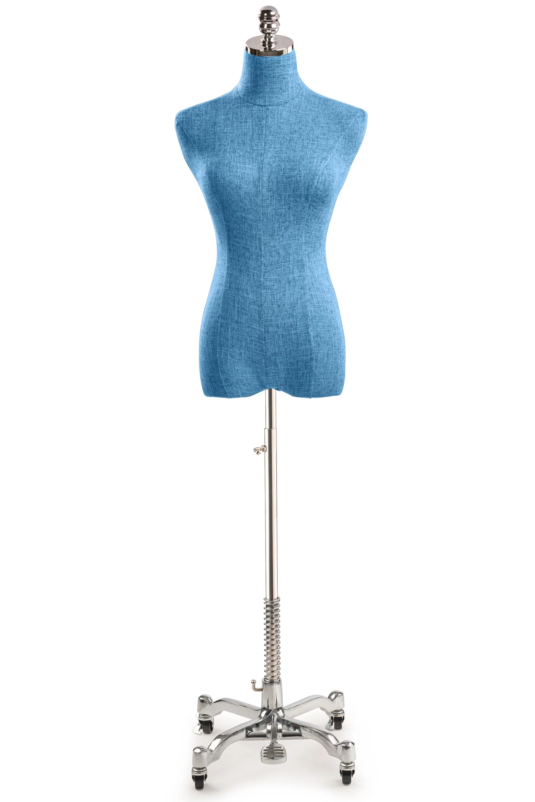 Female Display Dress Form on Metal Rolling Base - Image 133