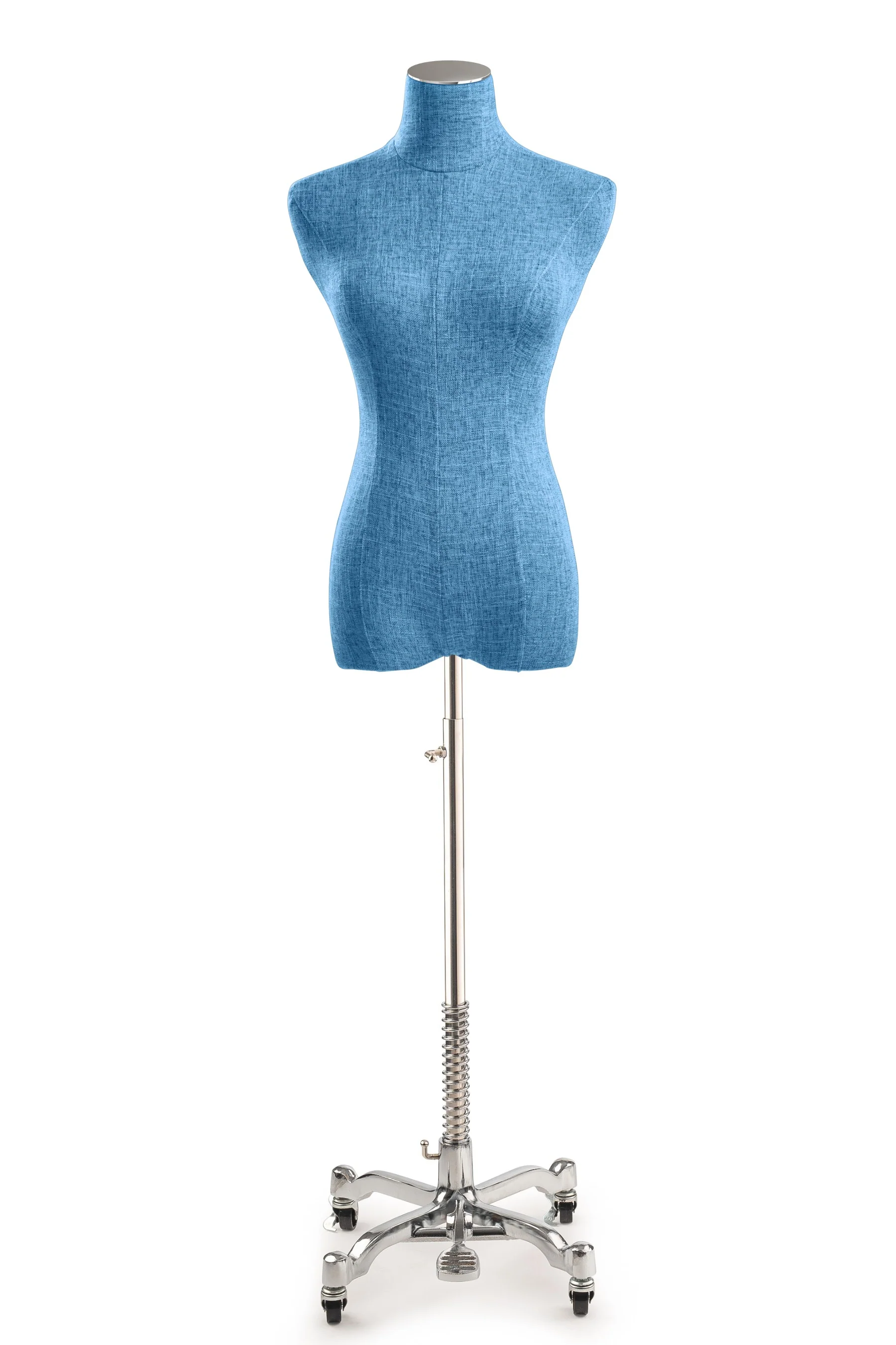 Female Display Dress Form on Metal Rolling Base - Image 134