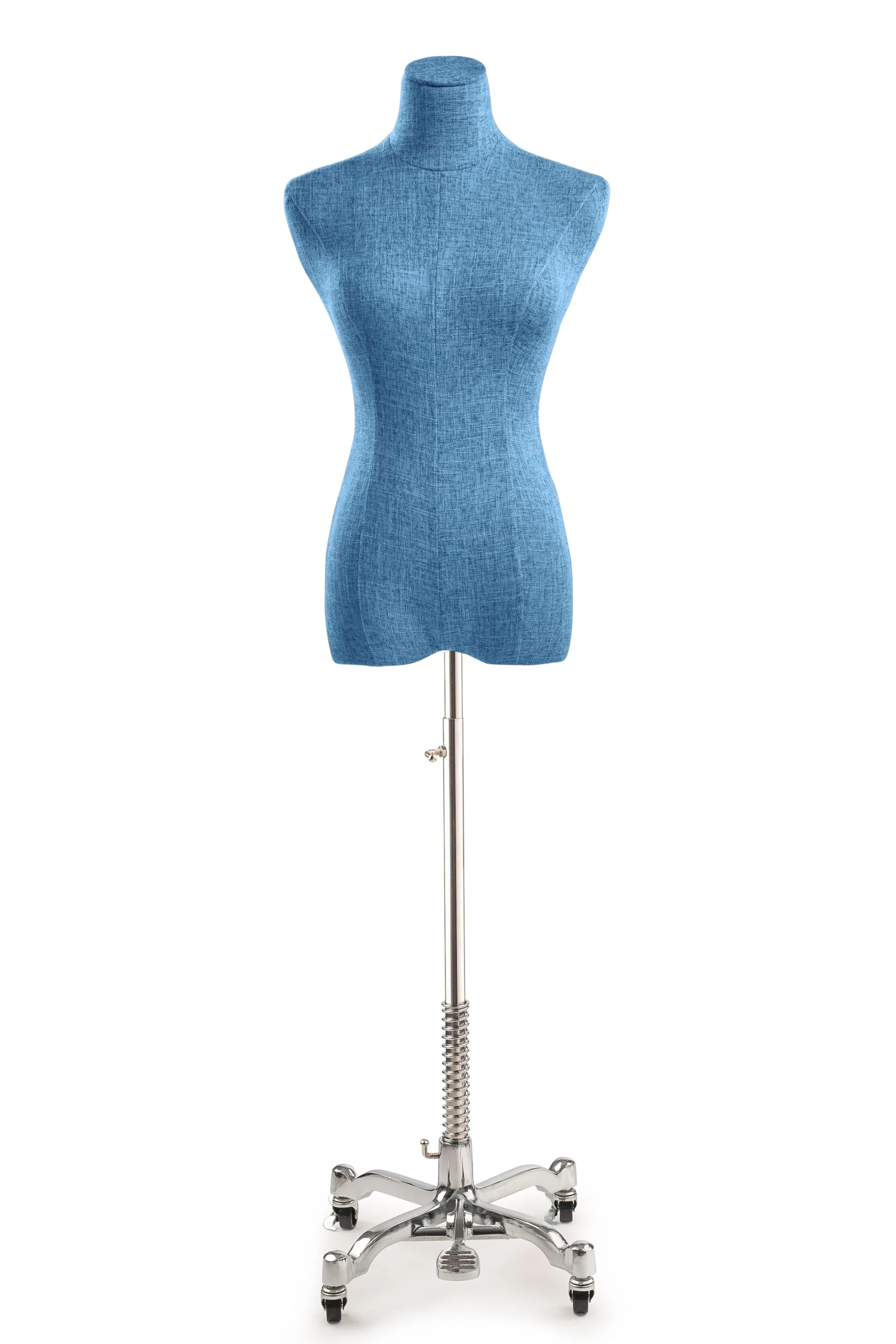 Female Display Dress Form on Metal Rolling Base - Image 135