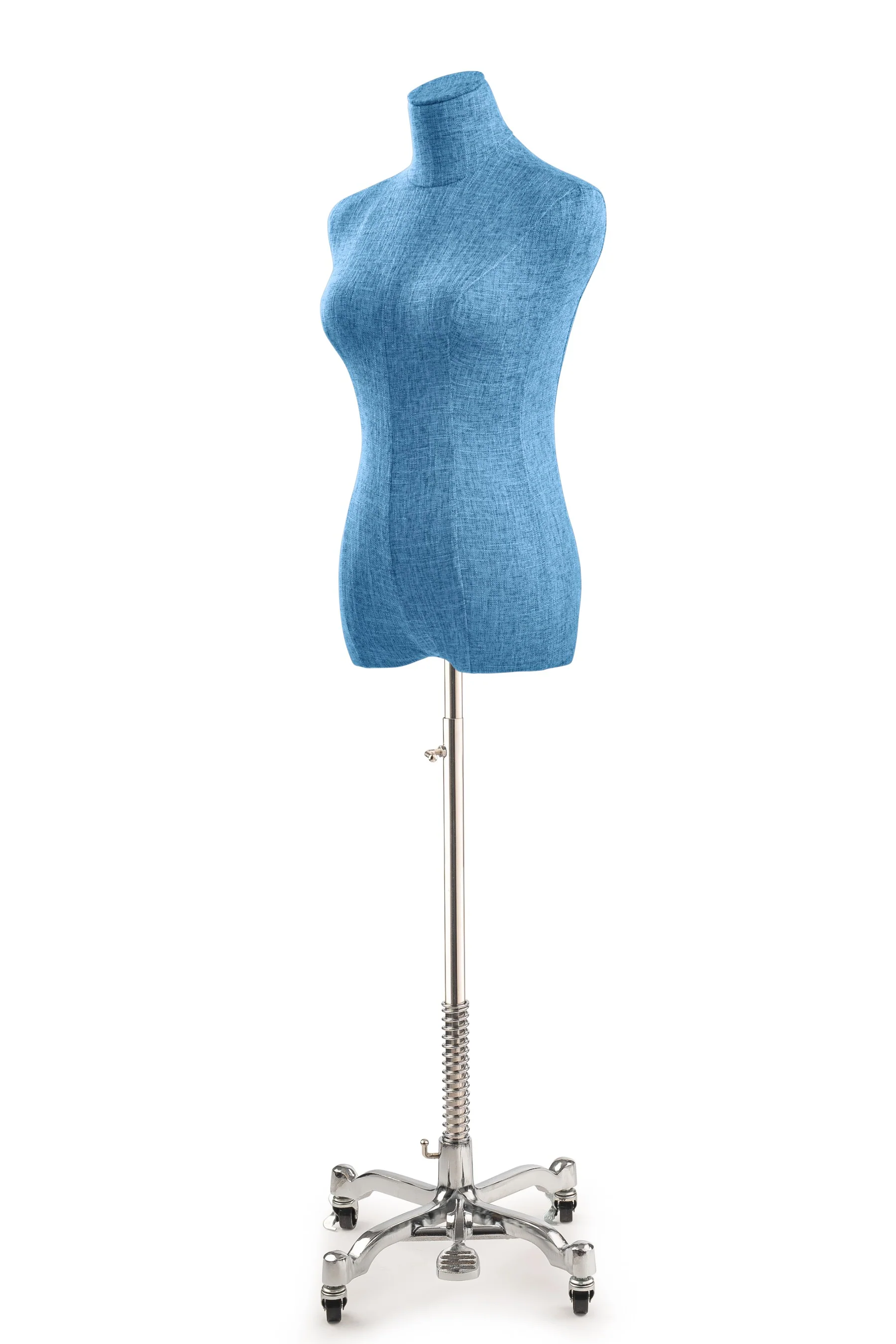 Female Display Dress Form on Metal Rolling Base - Image 137