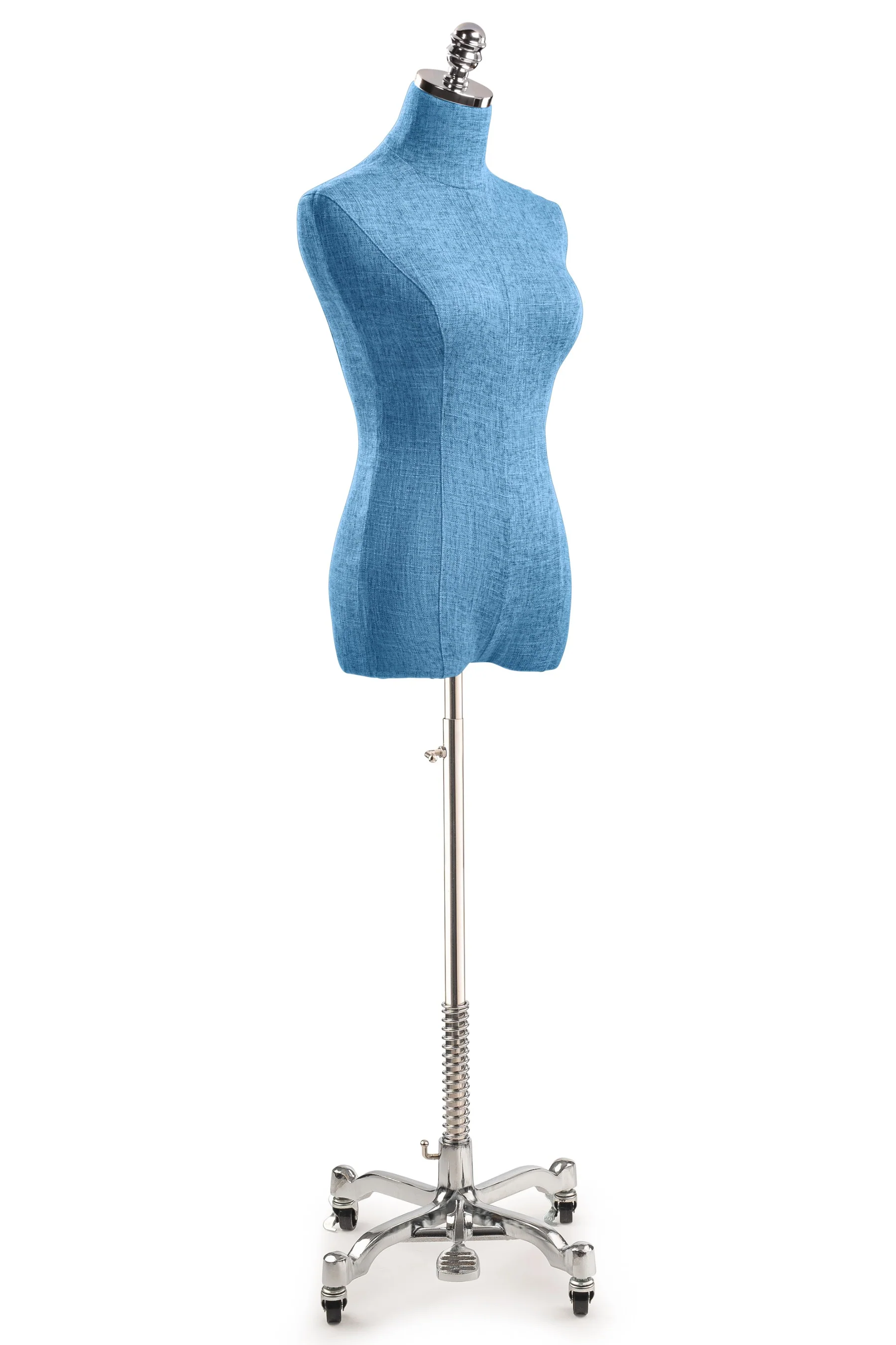 Female Display Dress Form on Metal Rolling Base - Image 138