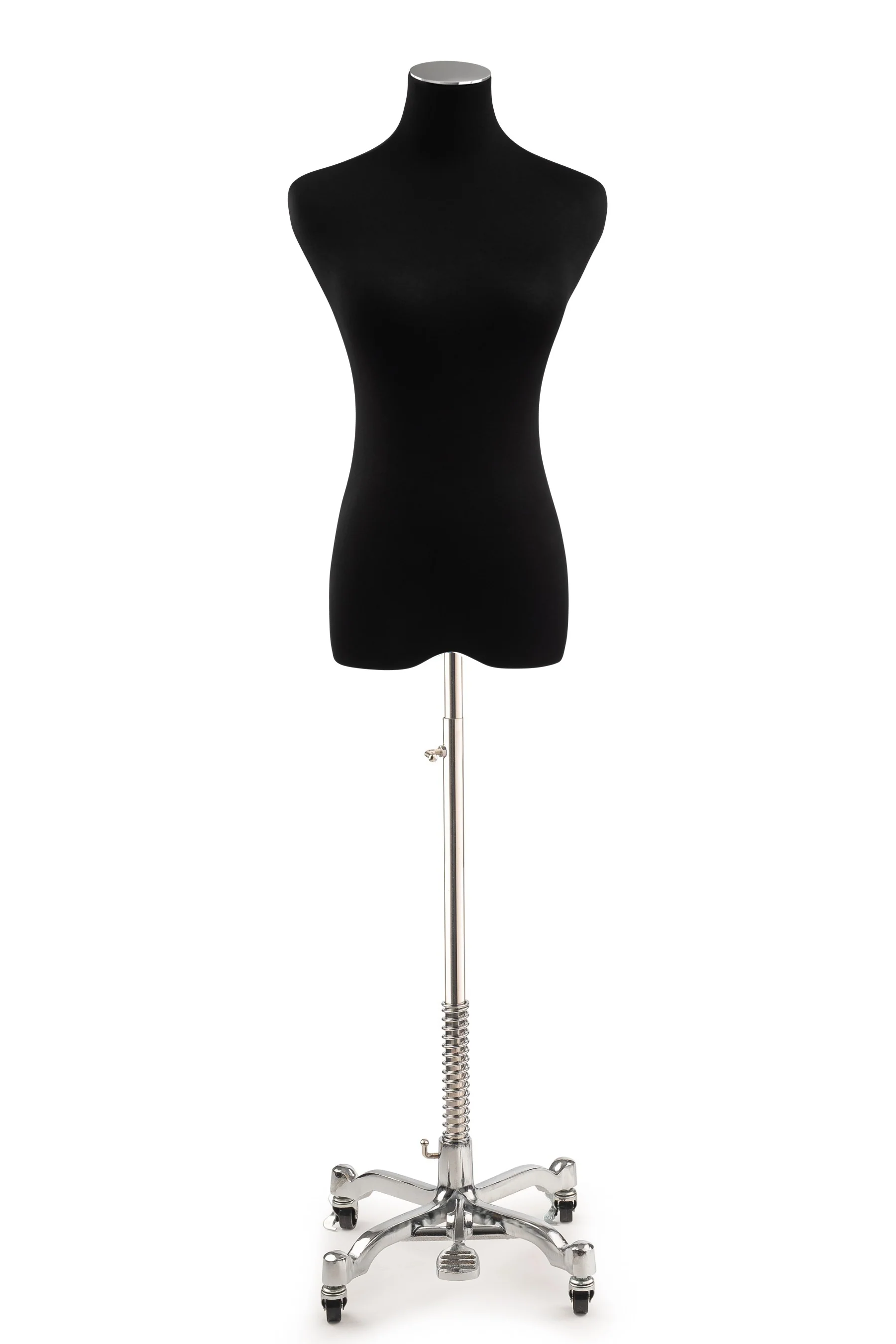 Female Display Dress Form on Metal Rolling Base - Image 142