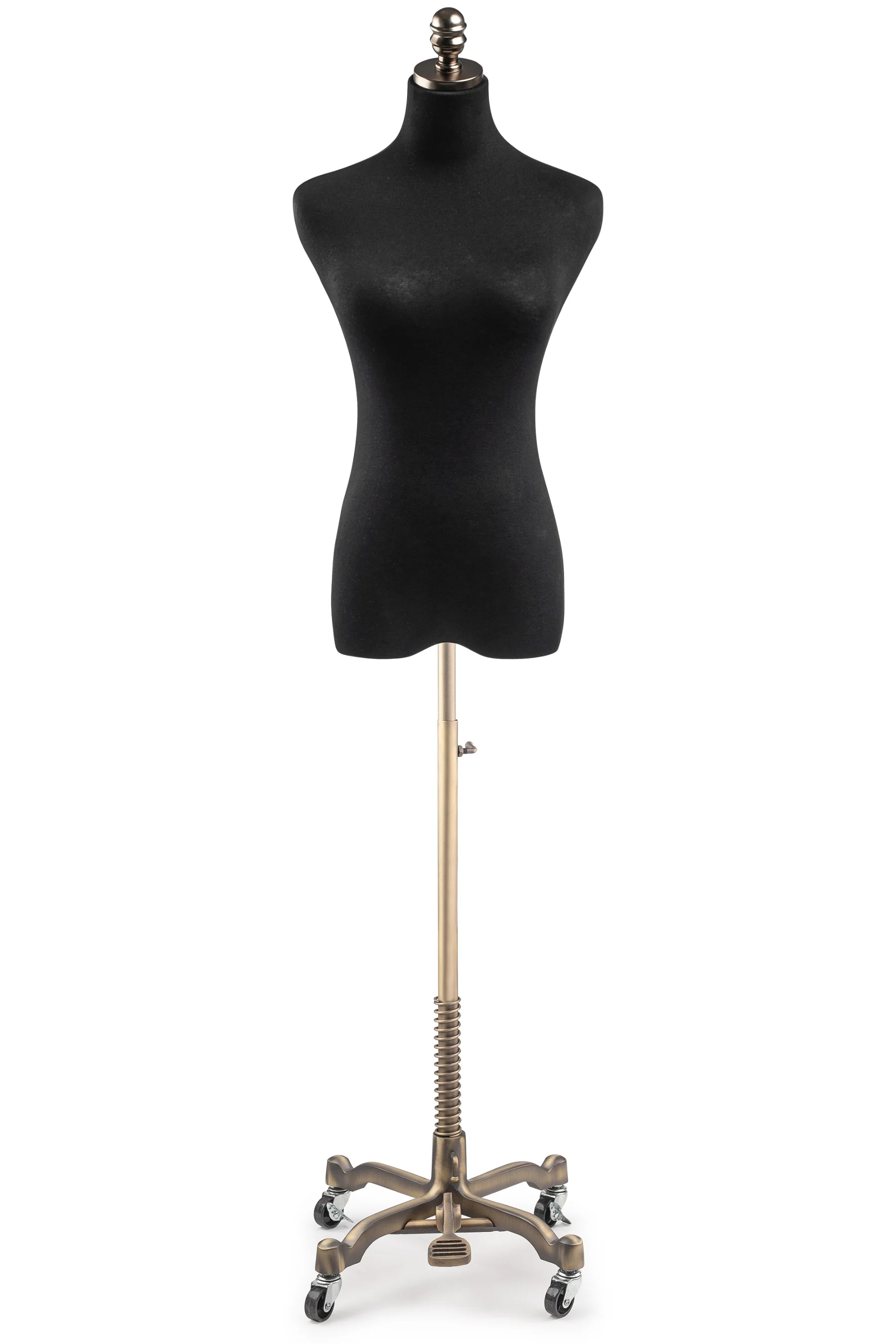 Female Display Dress Form on Metal Rolling Base - Image 148