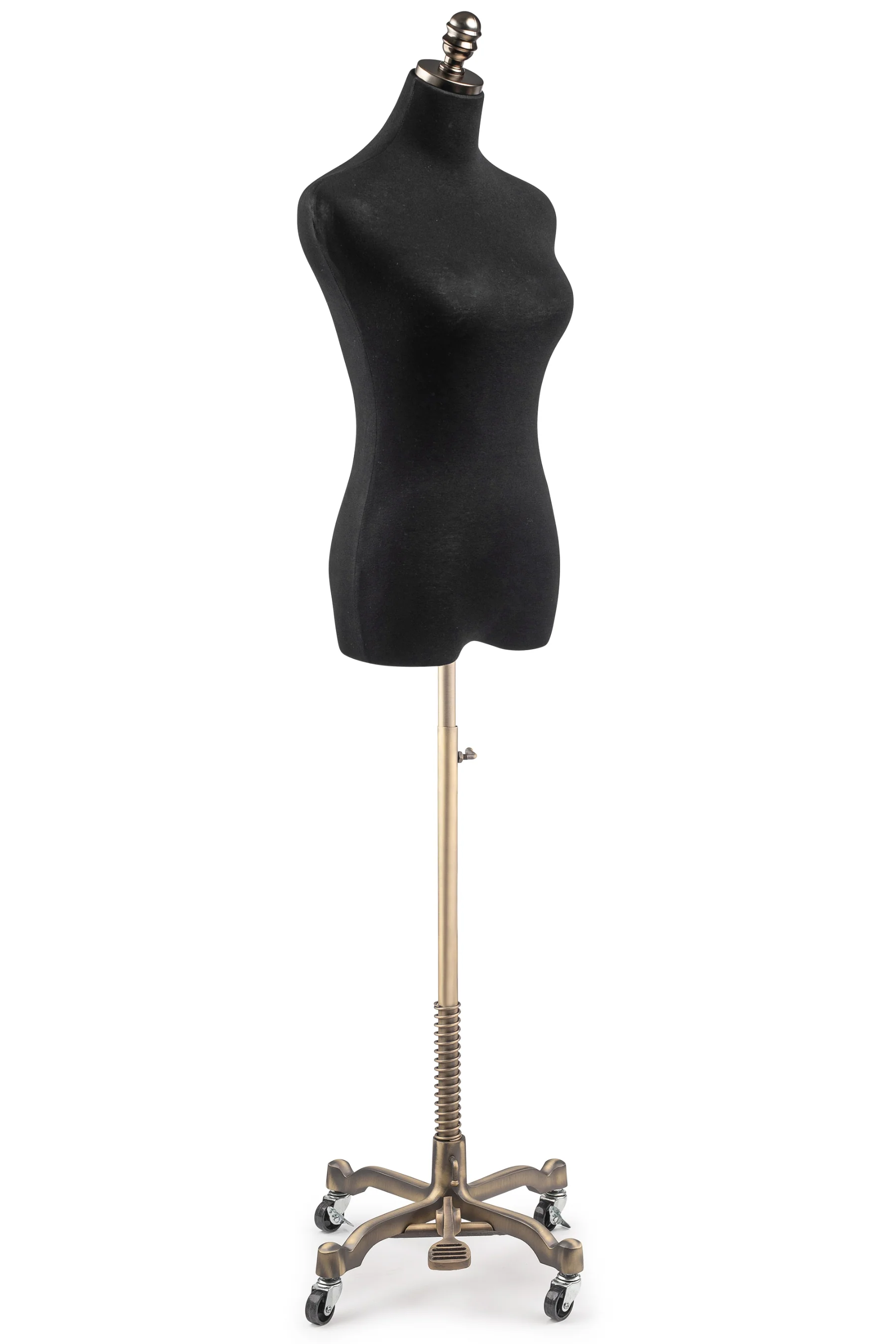 Female Display Dress Form on Metal Rolling Base - Image 151