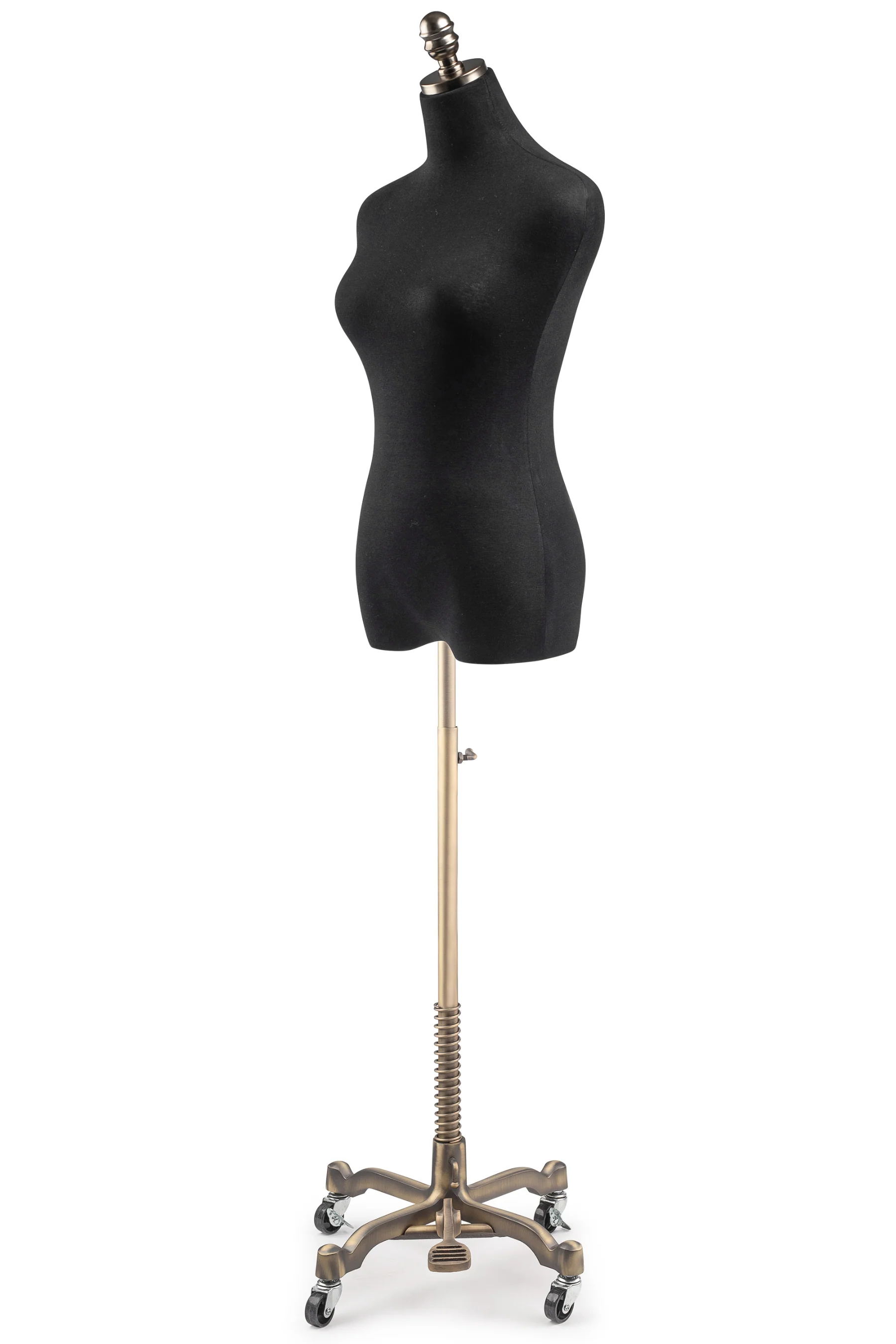 Female Display Dress Form on Metal Rolling Base - Image 154