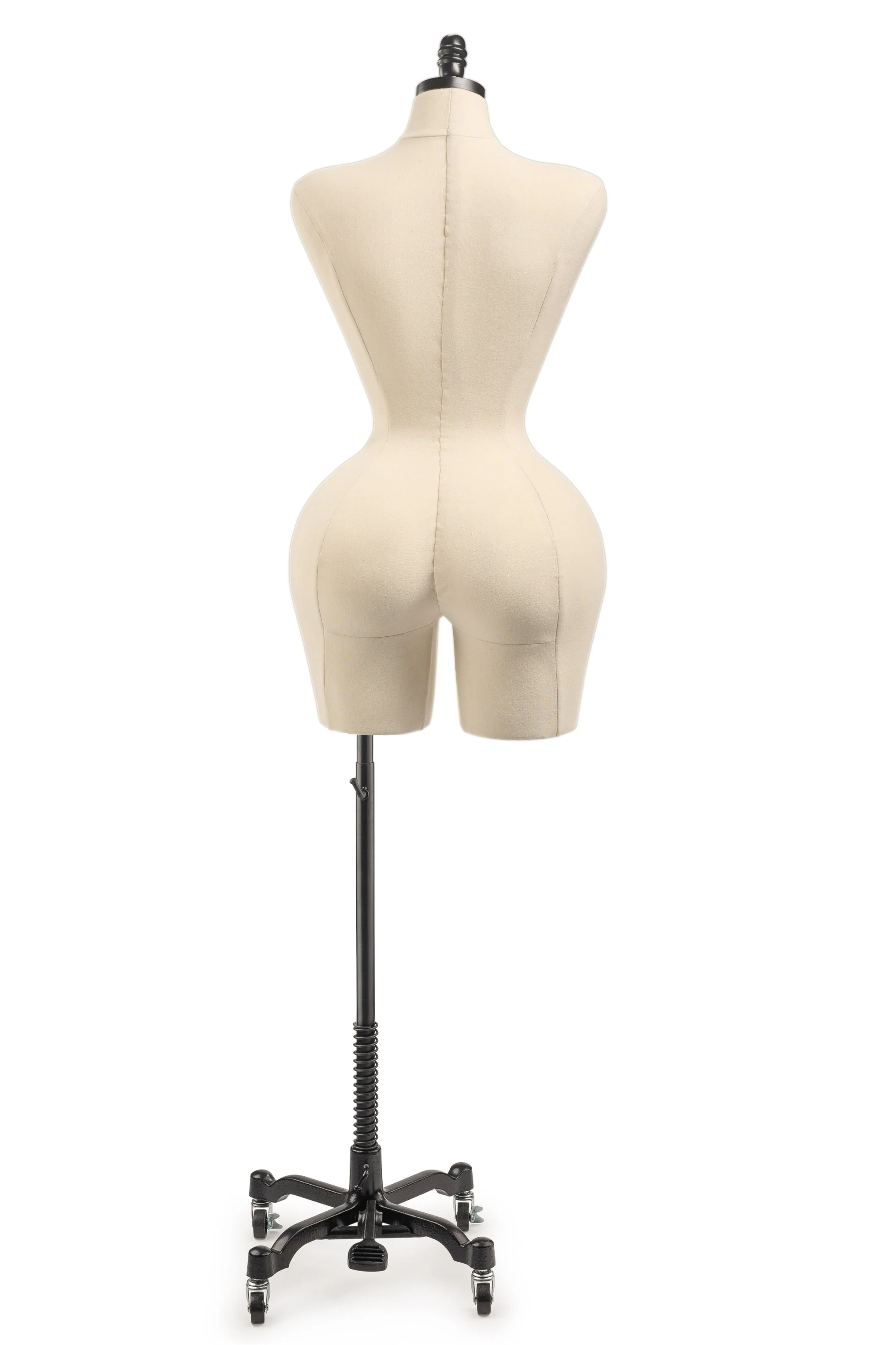 Female Display Dress Form on Metal Rolling Base - Image 28
