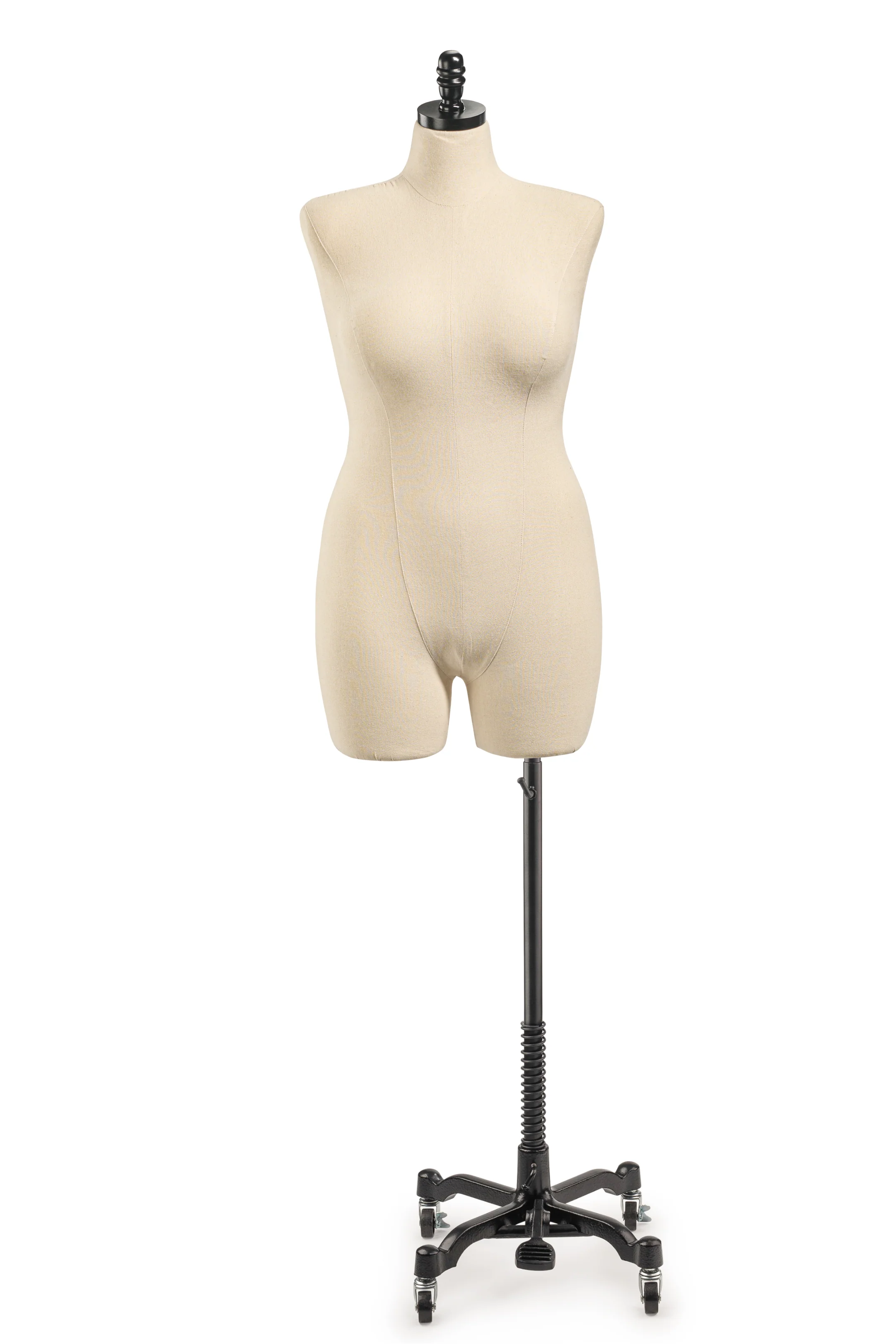 Female Display Dress Form on Metal Rolling Base - Image 37