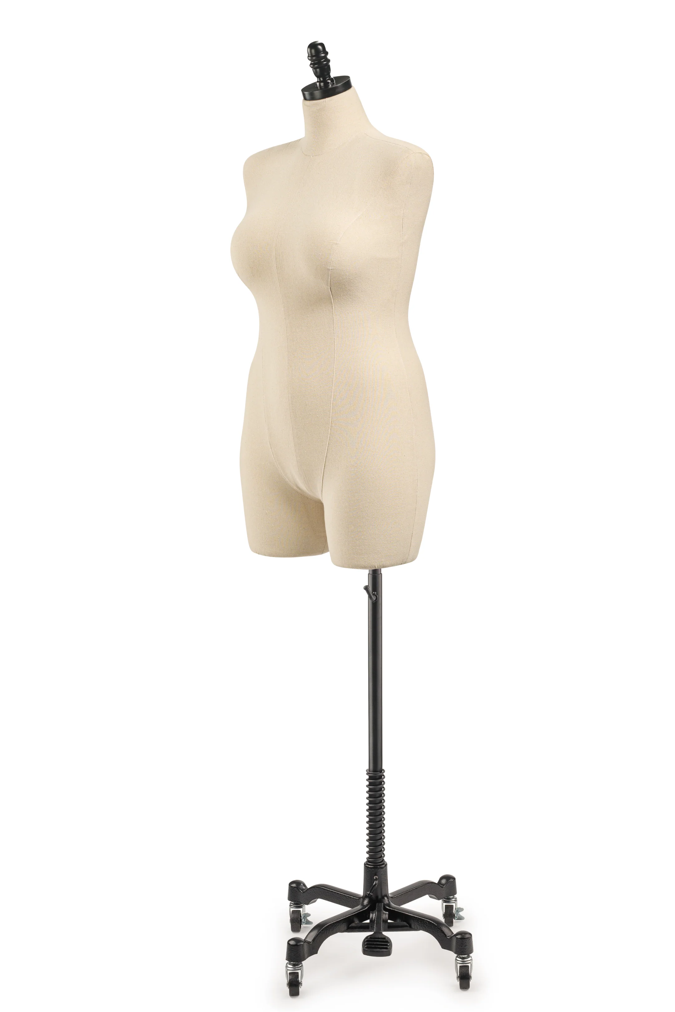 Female Display Dress Form on Metal Rolling Base - Image 39