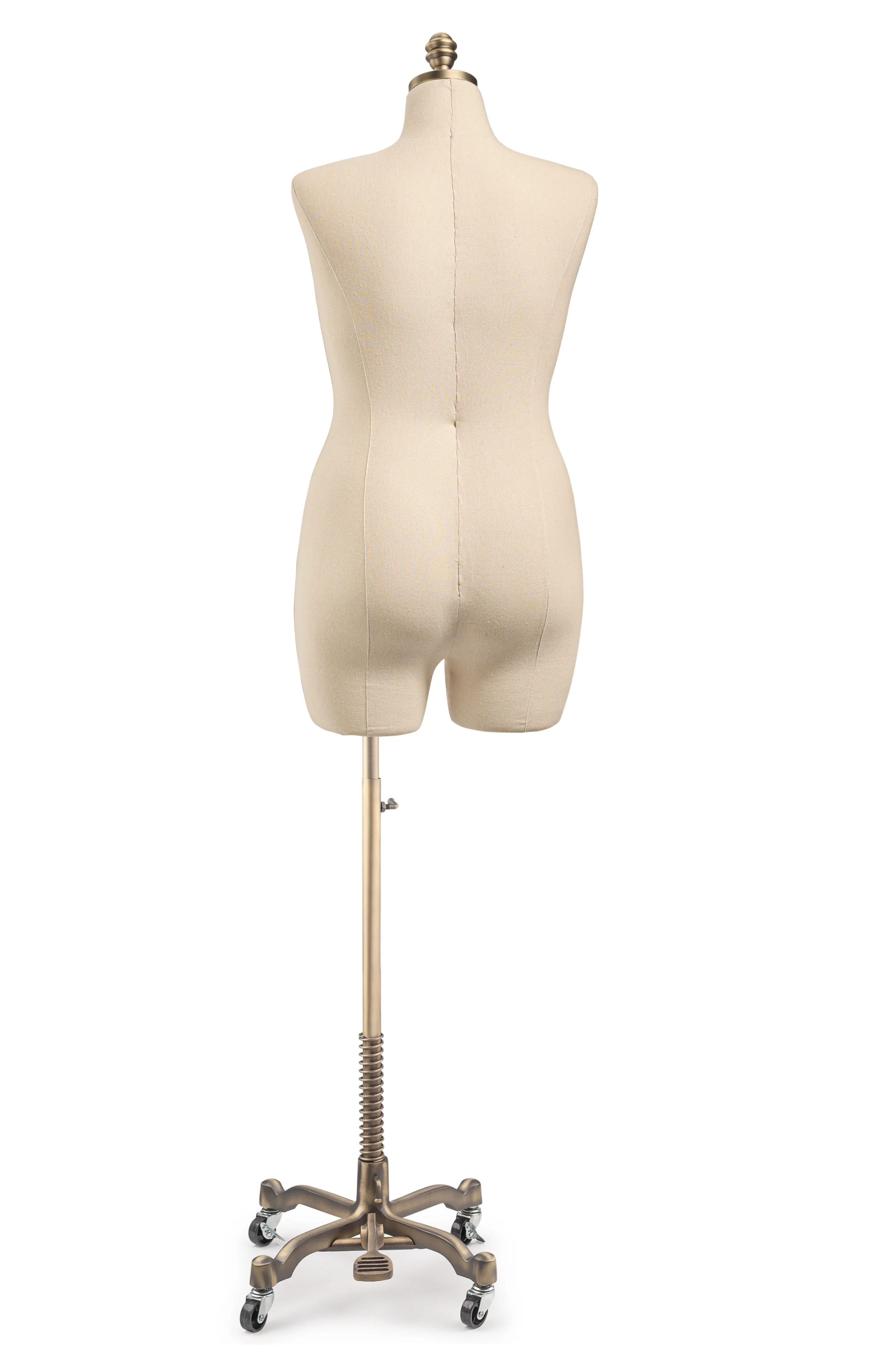Female Display Dress Form on Metal Rolling Base - Image 44