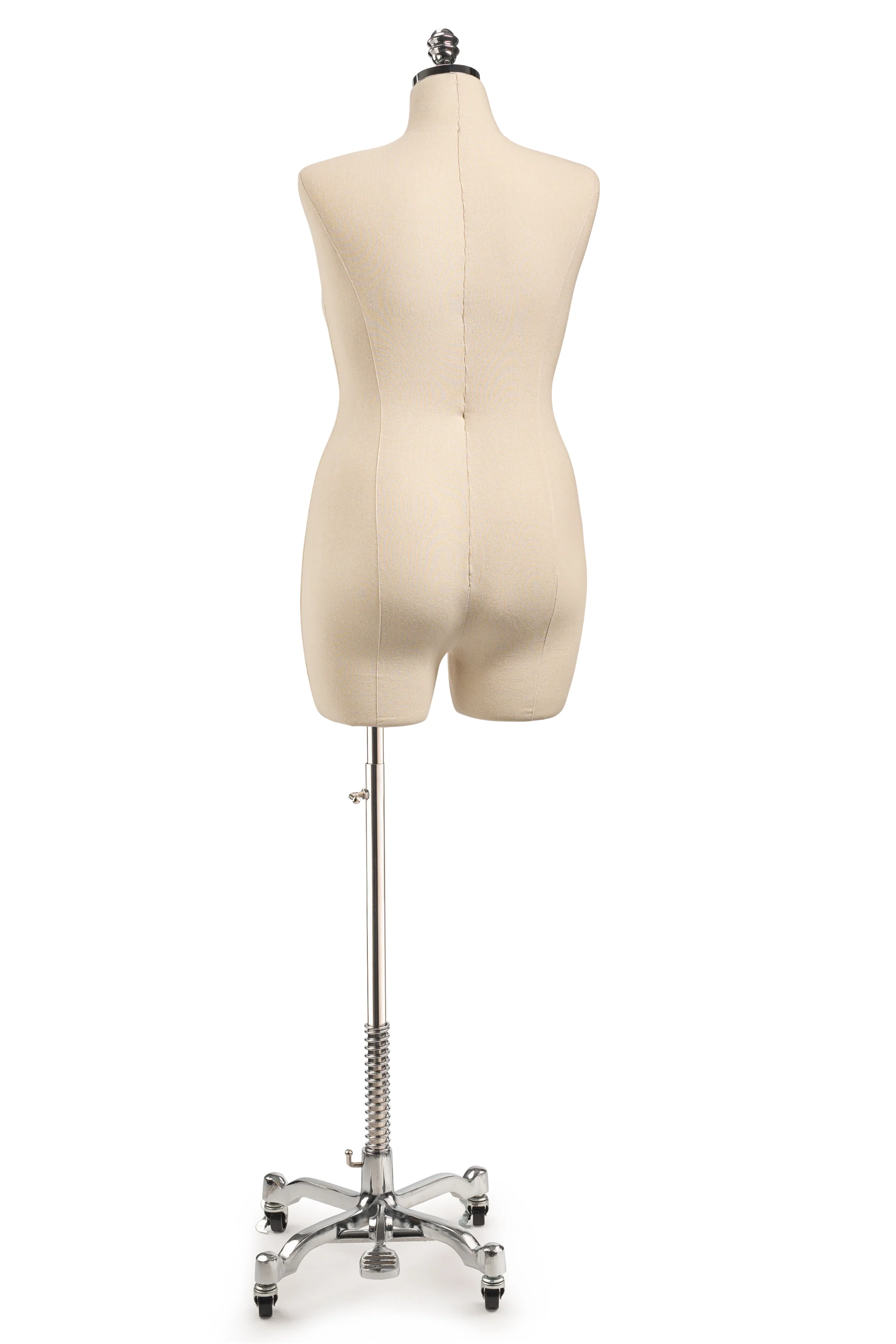 Female Display Dress Form on Metal Rolling Base - Image 48