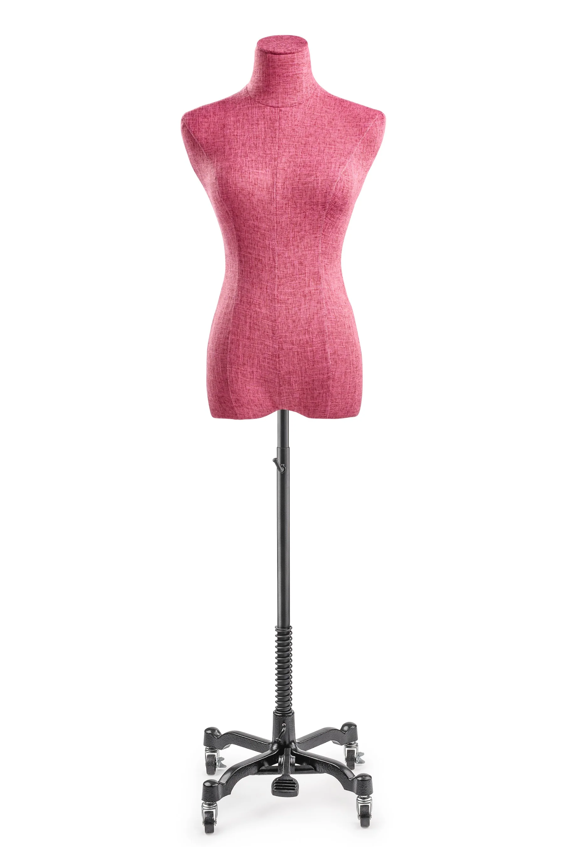 Female Display Dress Form on Metal Rolling Base - Image 51