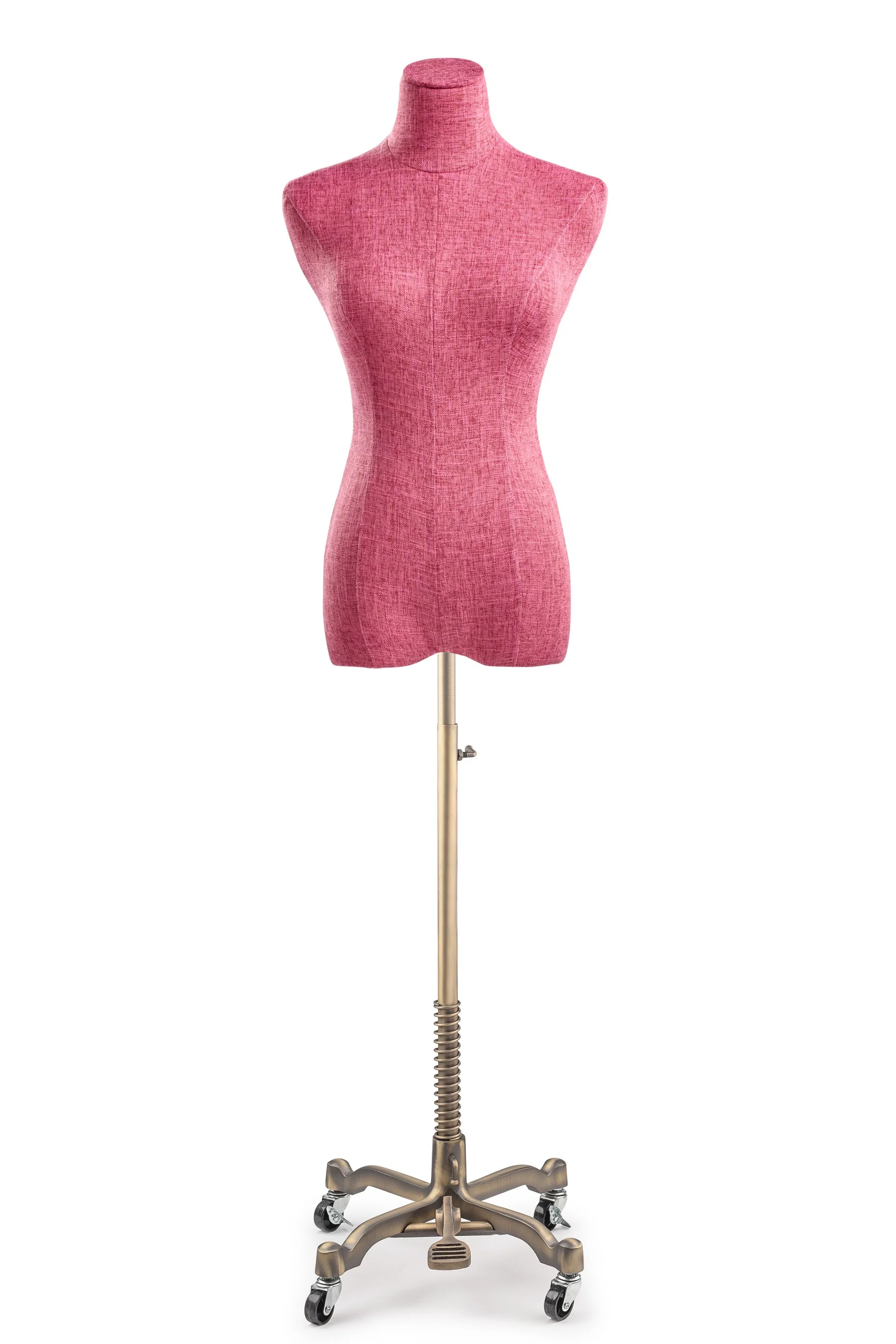 Female Display Dress Form on Metal Rolling Base - Image 58