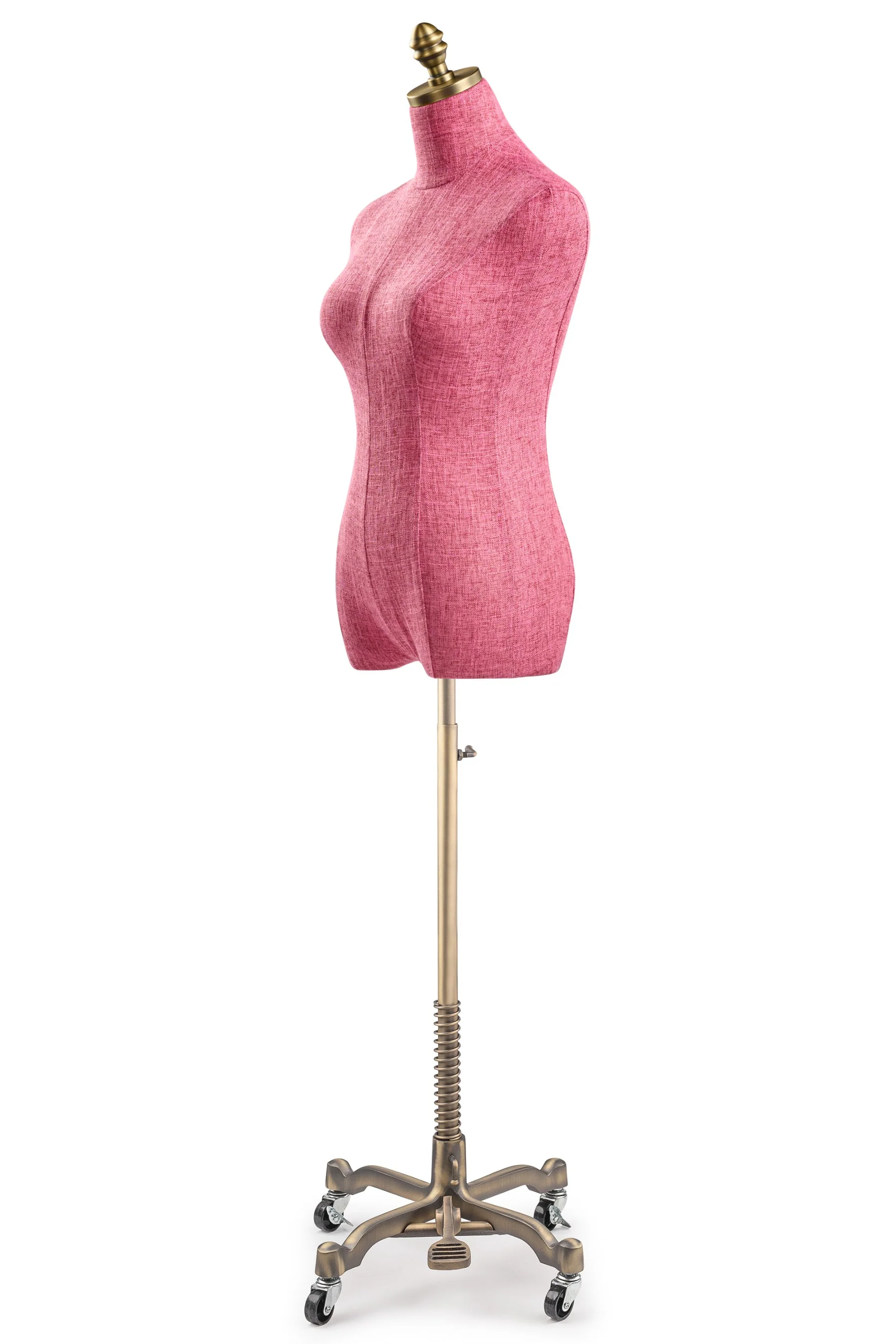 Female Display Dress Form on Metal Rolling Base - Image 60
