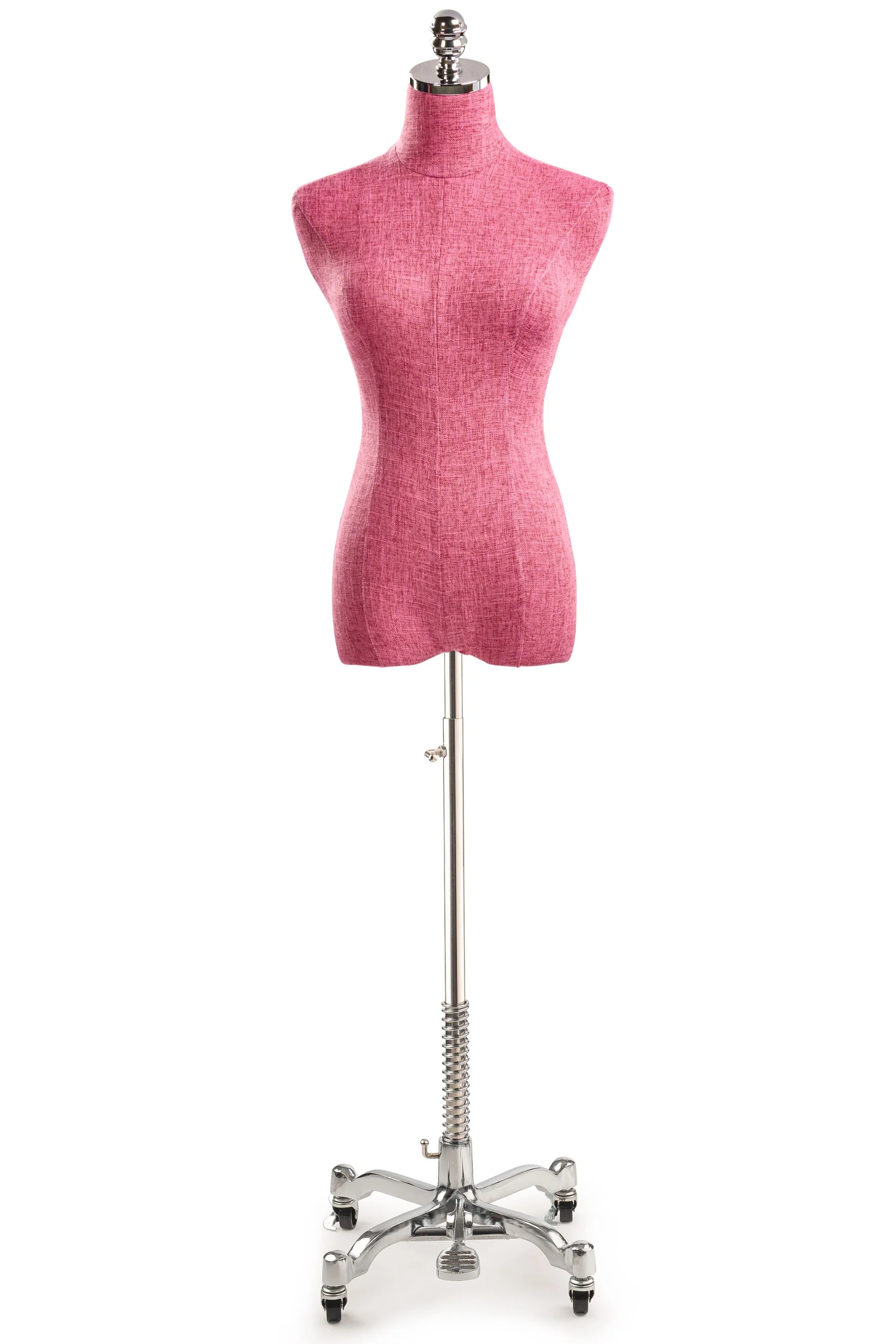 Female Display Dress Form on Metal Rolling Base - Image 64