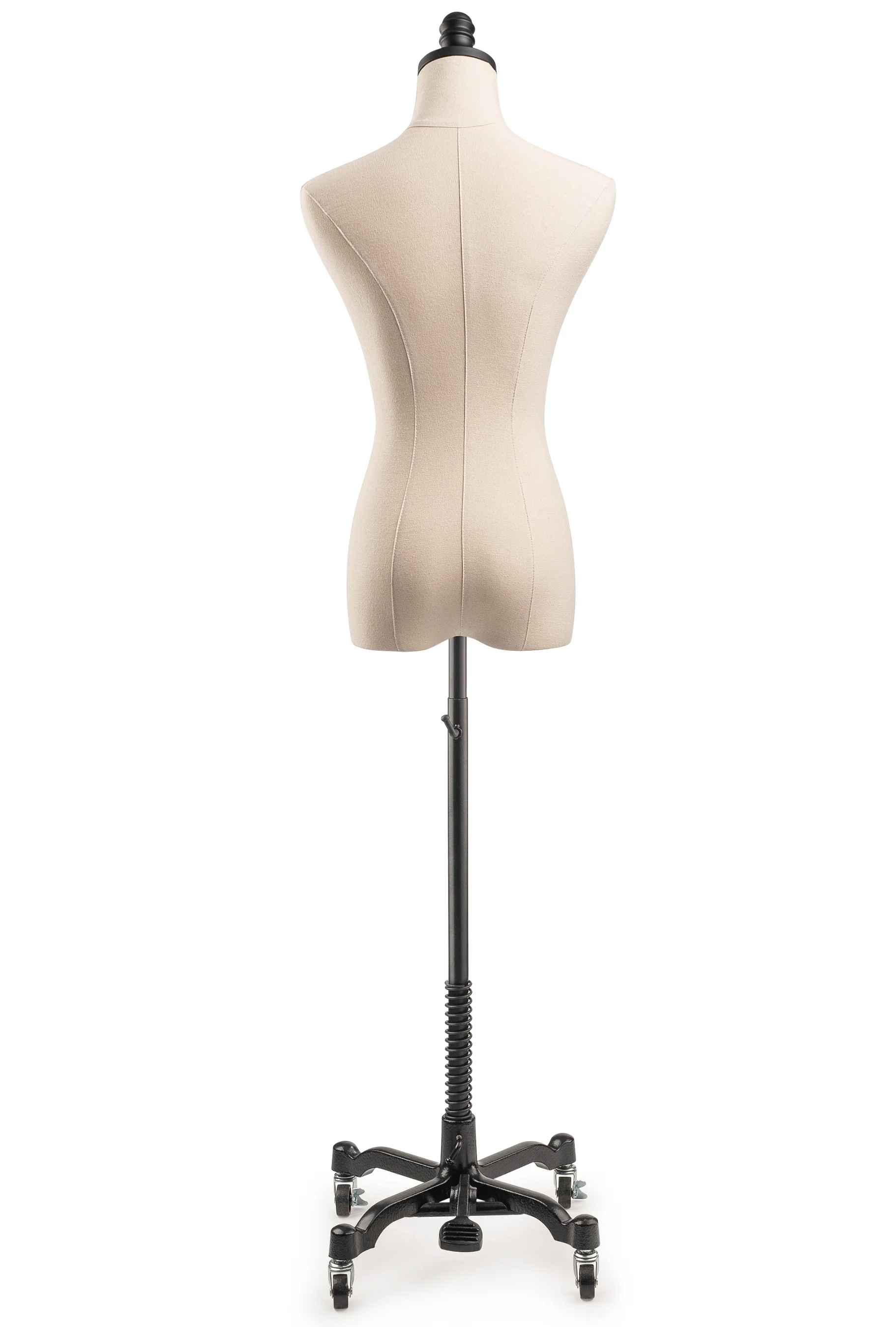 Female Display Dress Form on Metal Rolling Base - Image 7