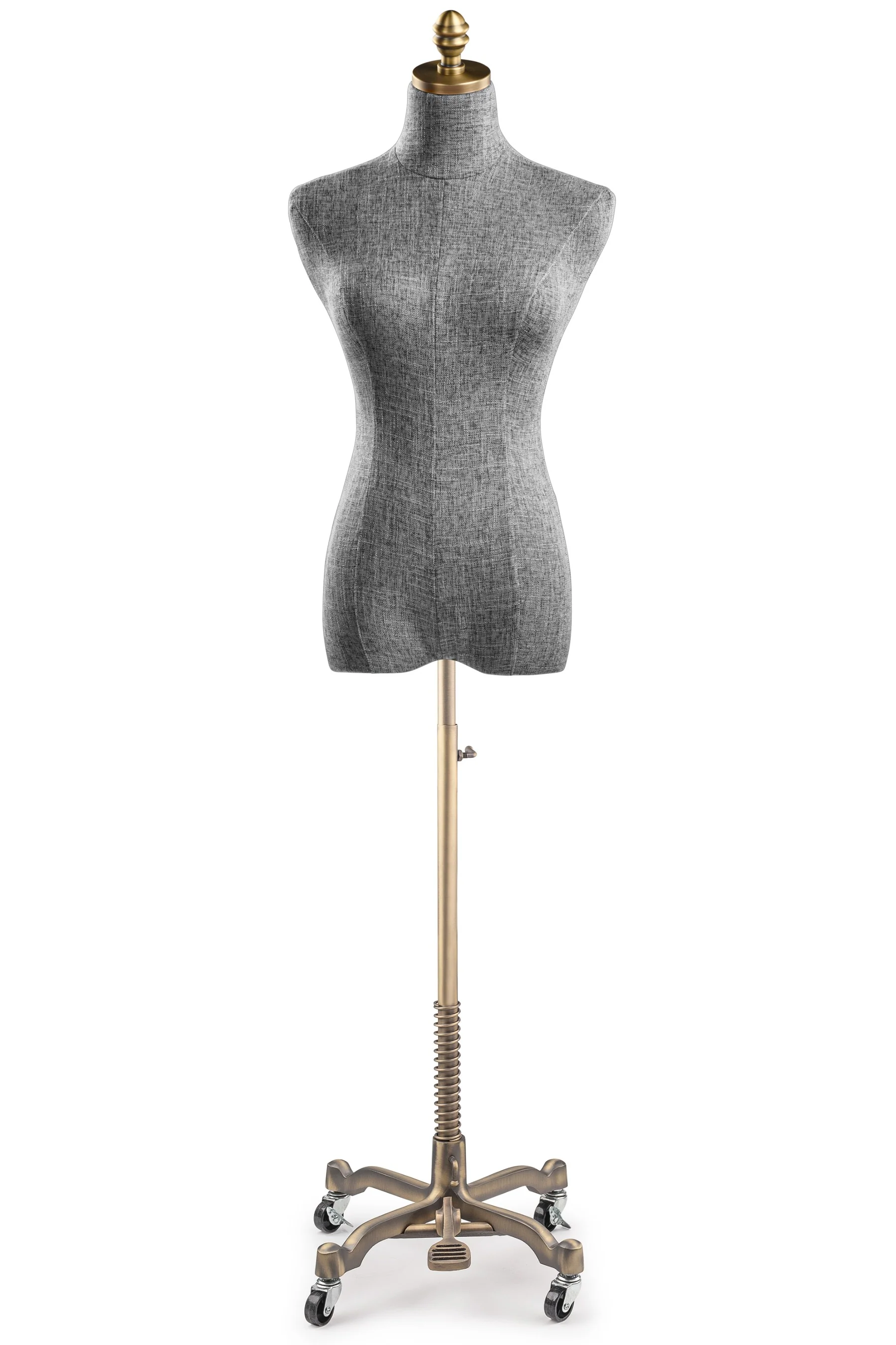 Female Display Dress Form on Metal Rolling Base - Image 80