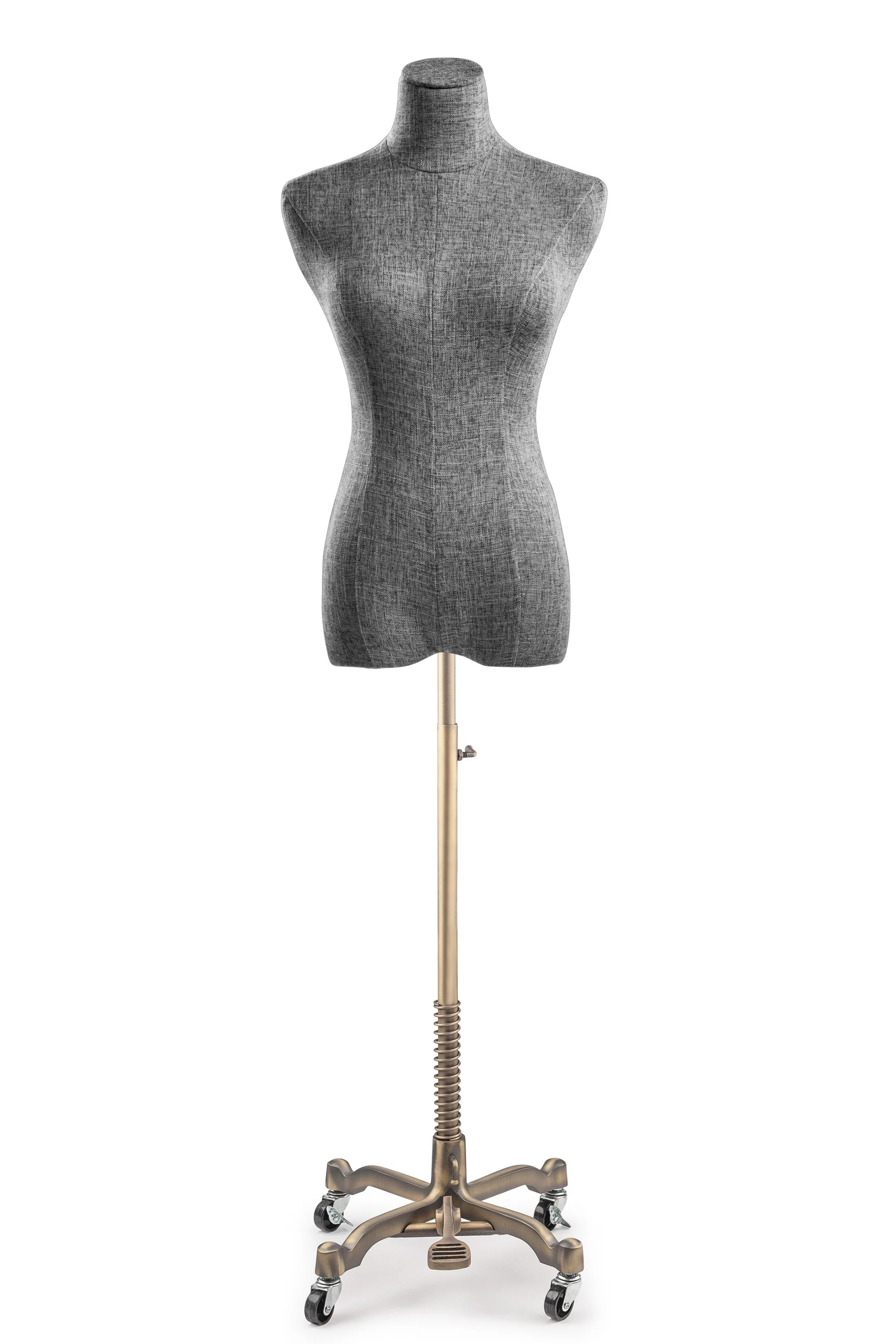 Female Display Dress Form on Metal Rolling Base - Image 81