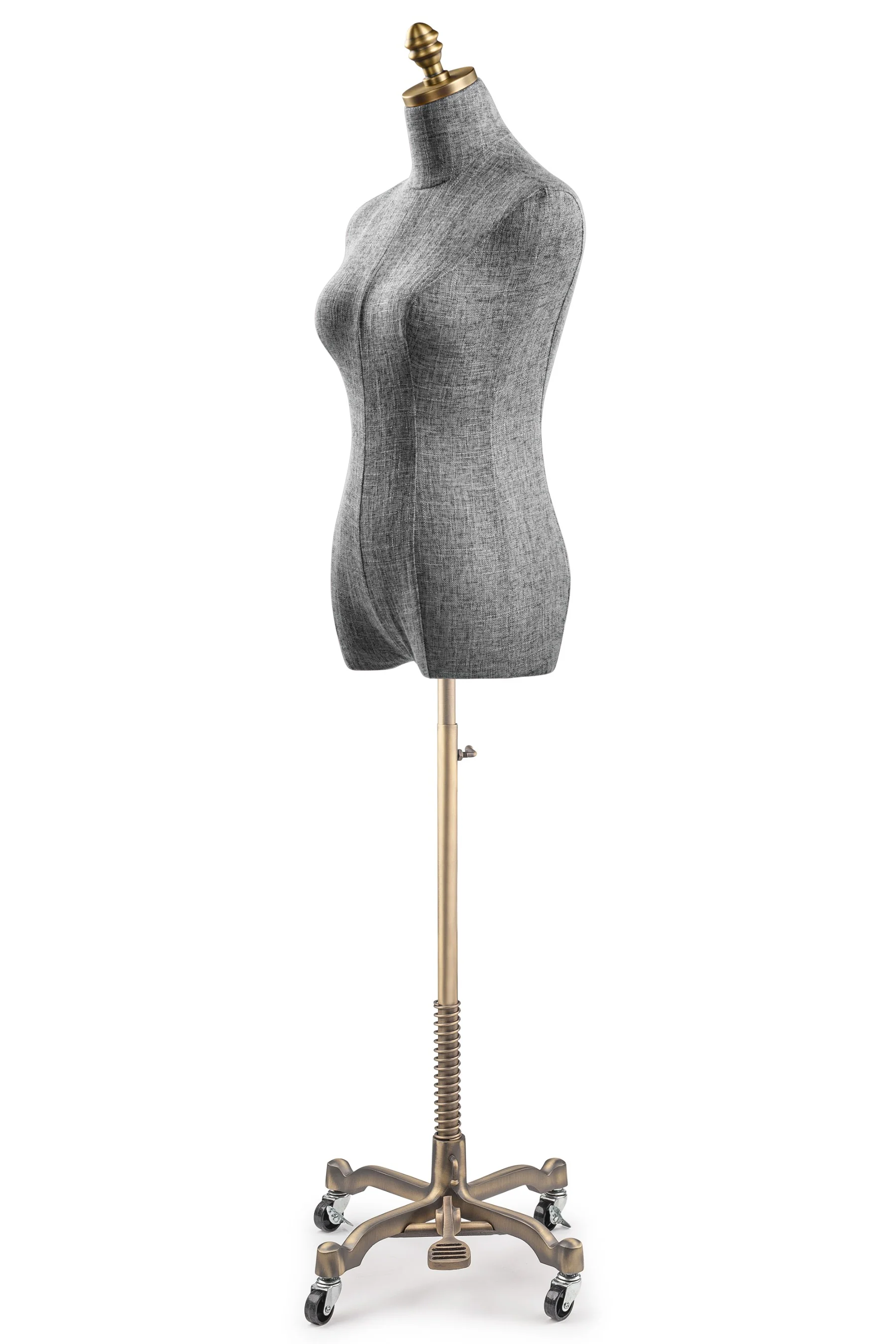 Female Display Dress Form on Metal Rolling Base - Image 82