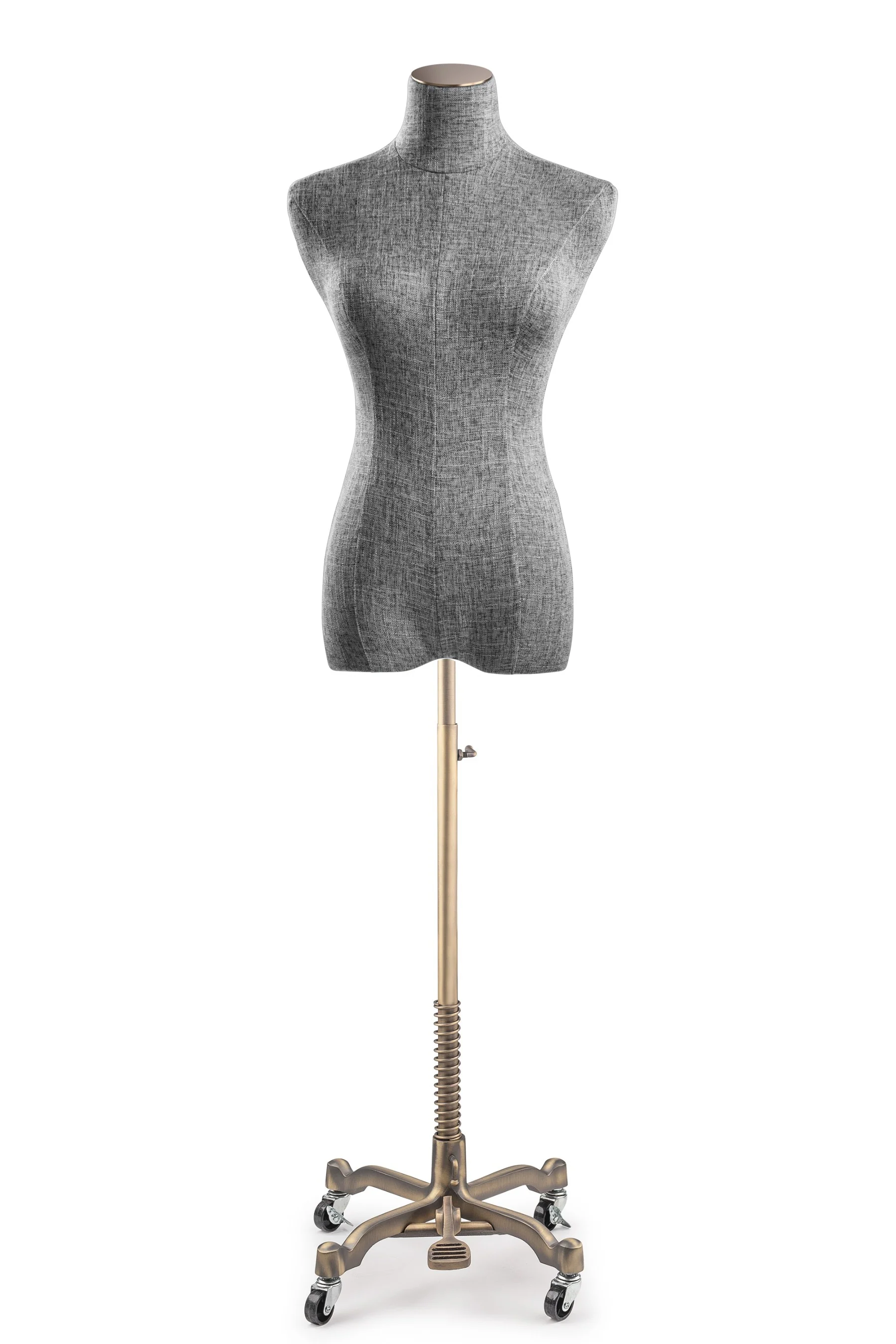Female Display Dress Form on Metal Rolling Base - Image 83