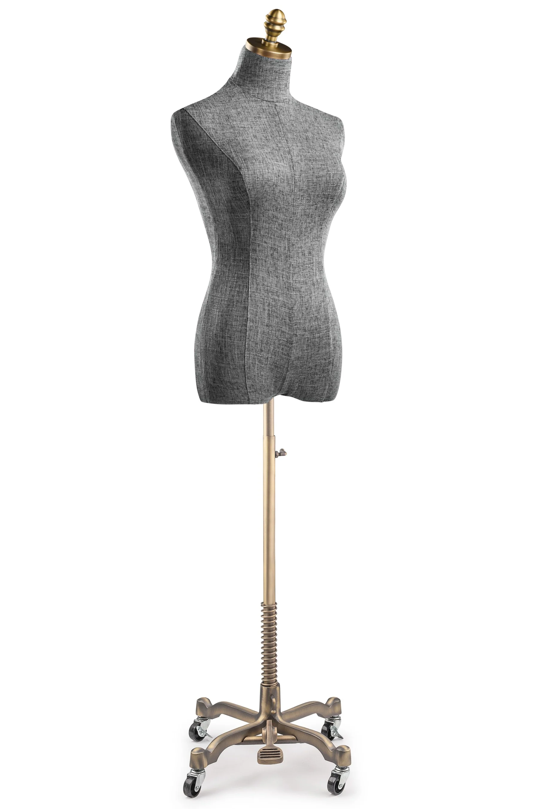 Female Display Dress Form on Metal Rolling Base - Image 85