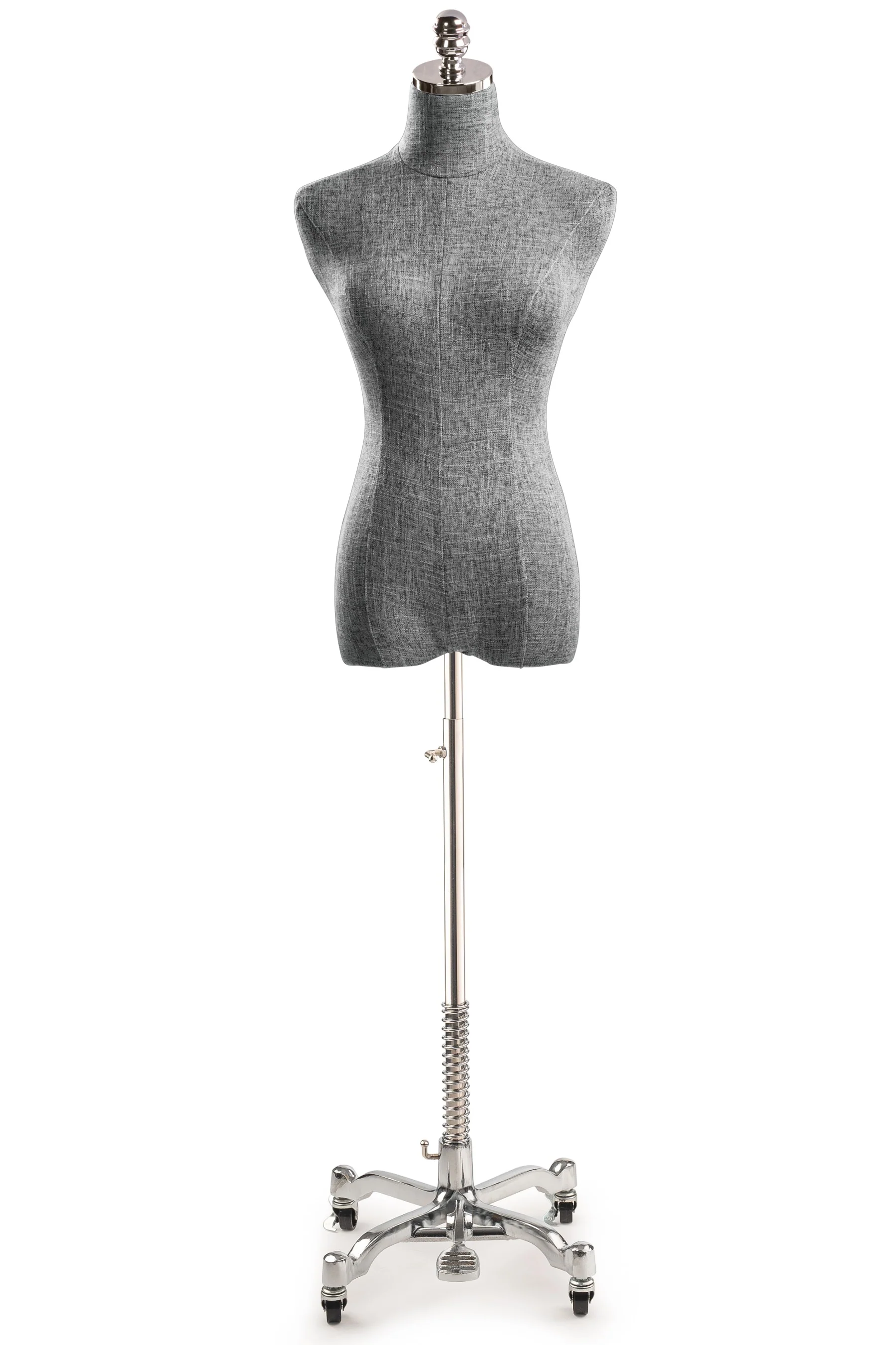 Female Display Dress Form on Metal Rolling Base - Image 87