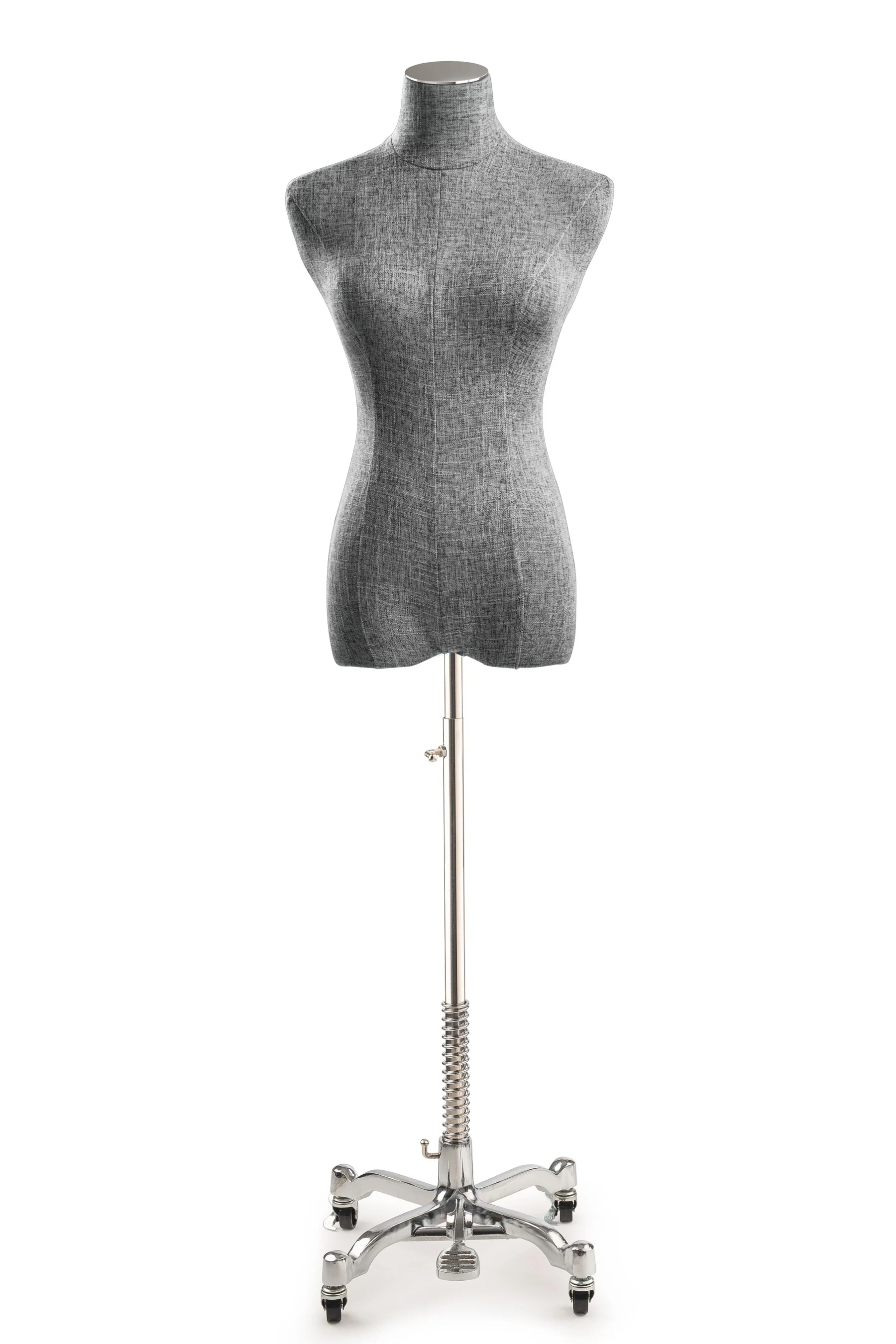 Female Display Dress Form on Metal Rolling Base - Image 88