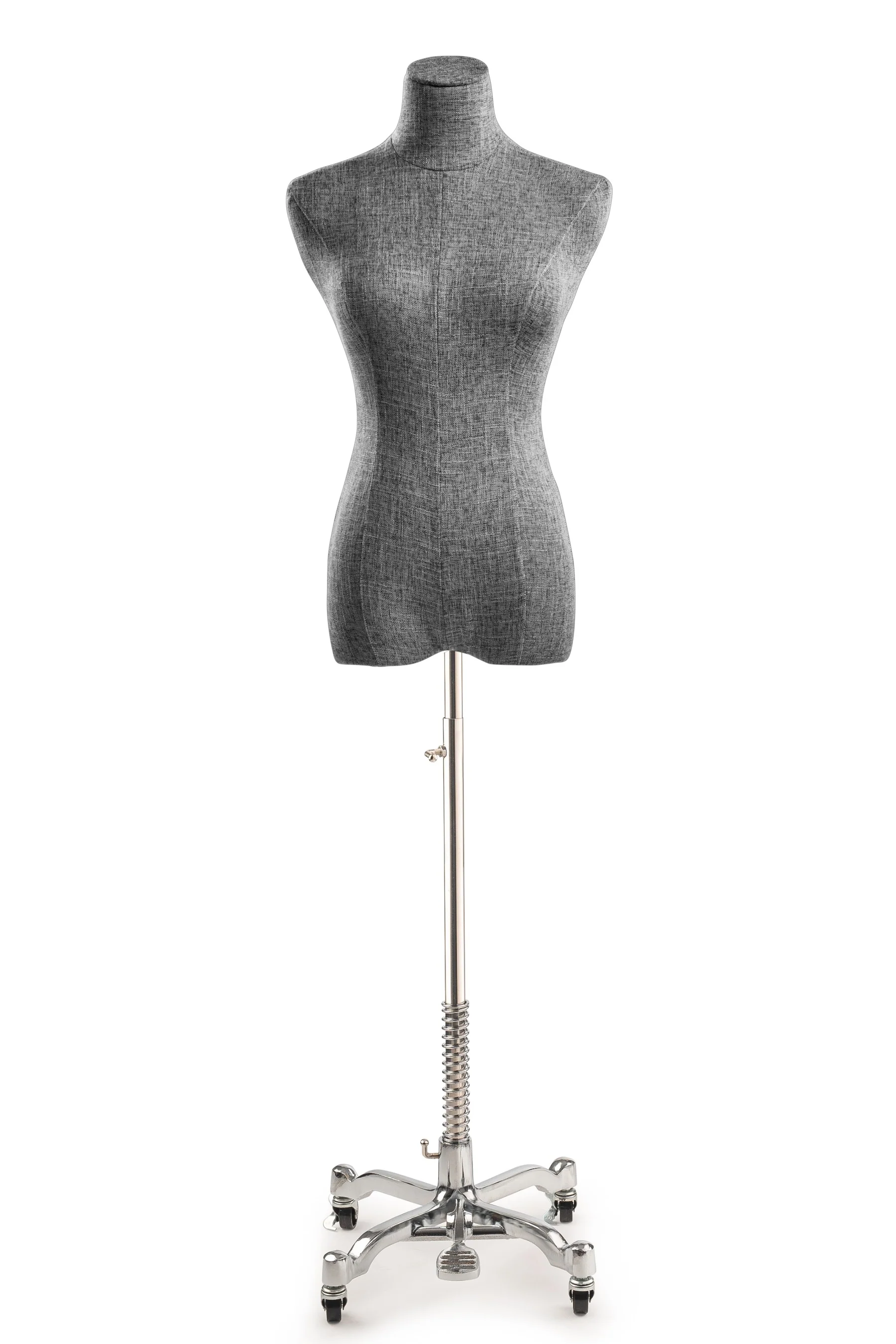 Female Display Dress Form on Metal Rolling Base - Image 89