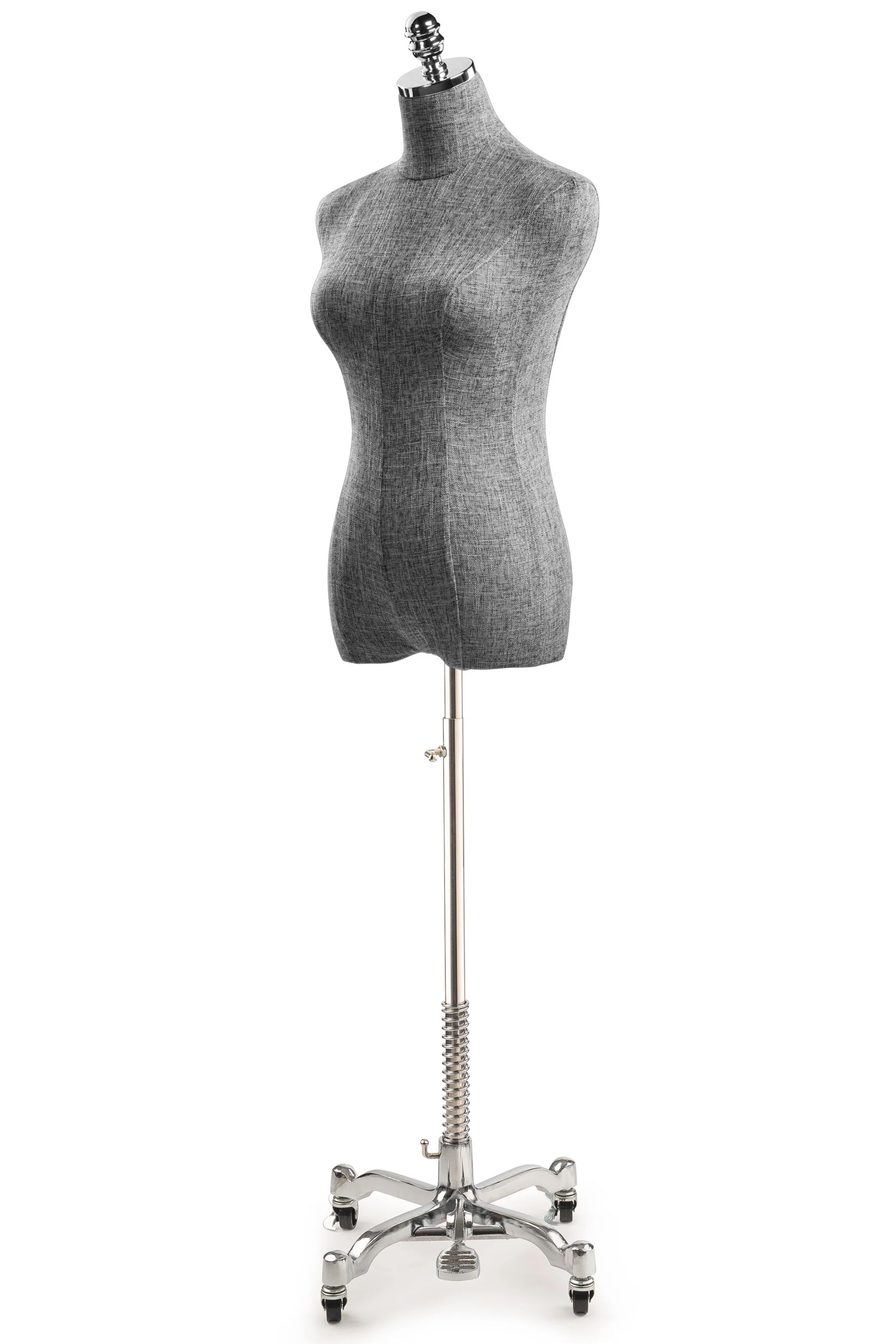 Female Display Dress Form on Metal Rolling Base - Image 90
