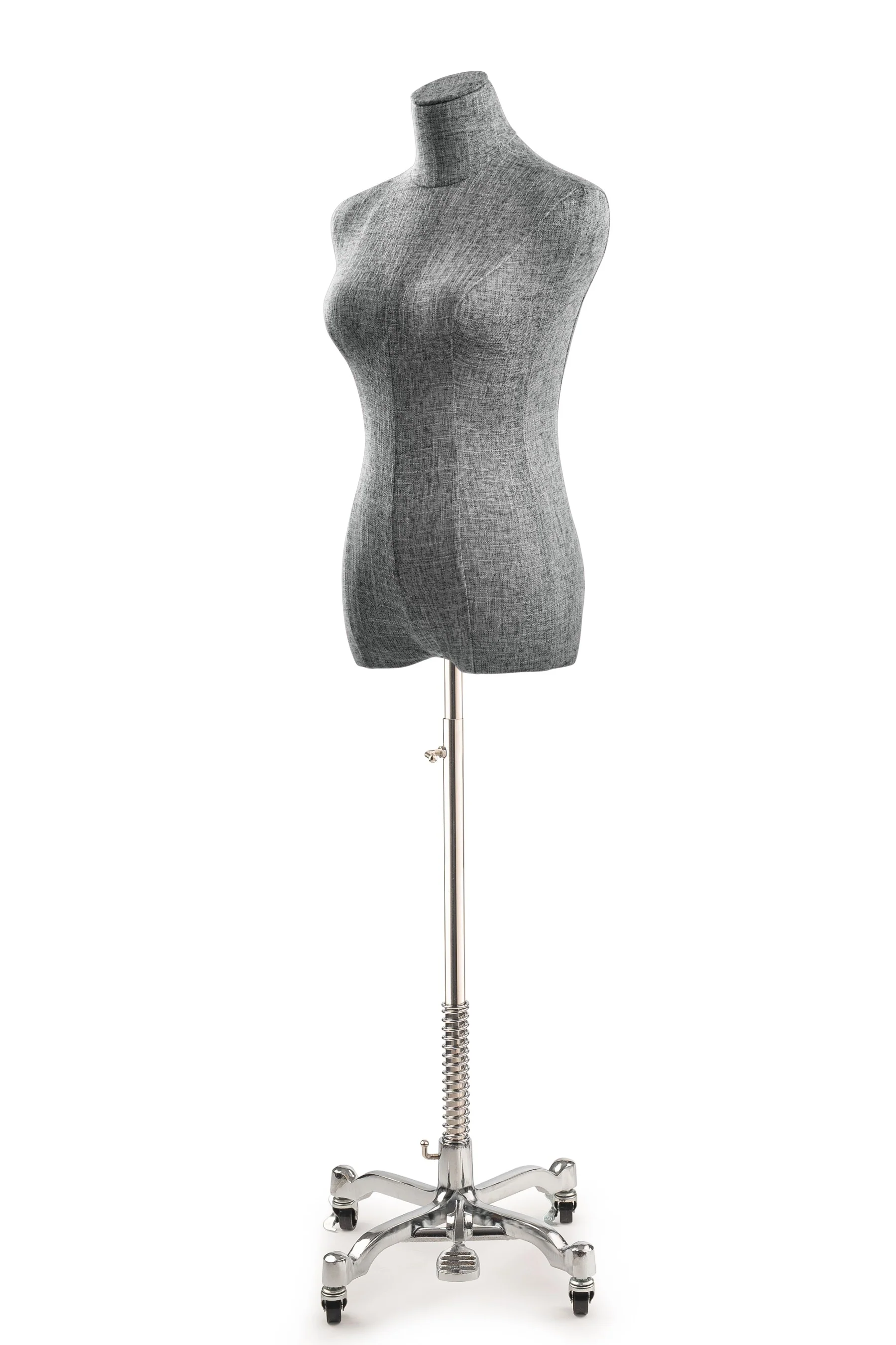 Female Display Dress Form on Metal Rolling Base - Image 91