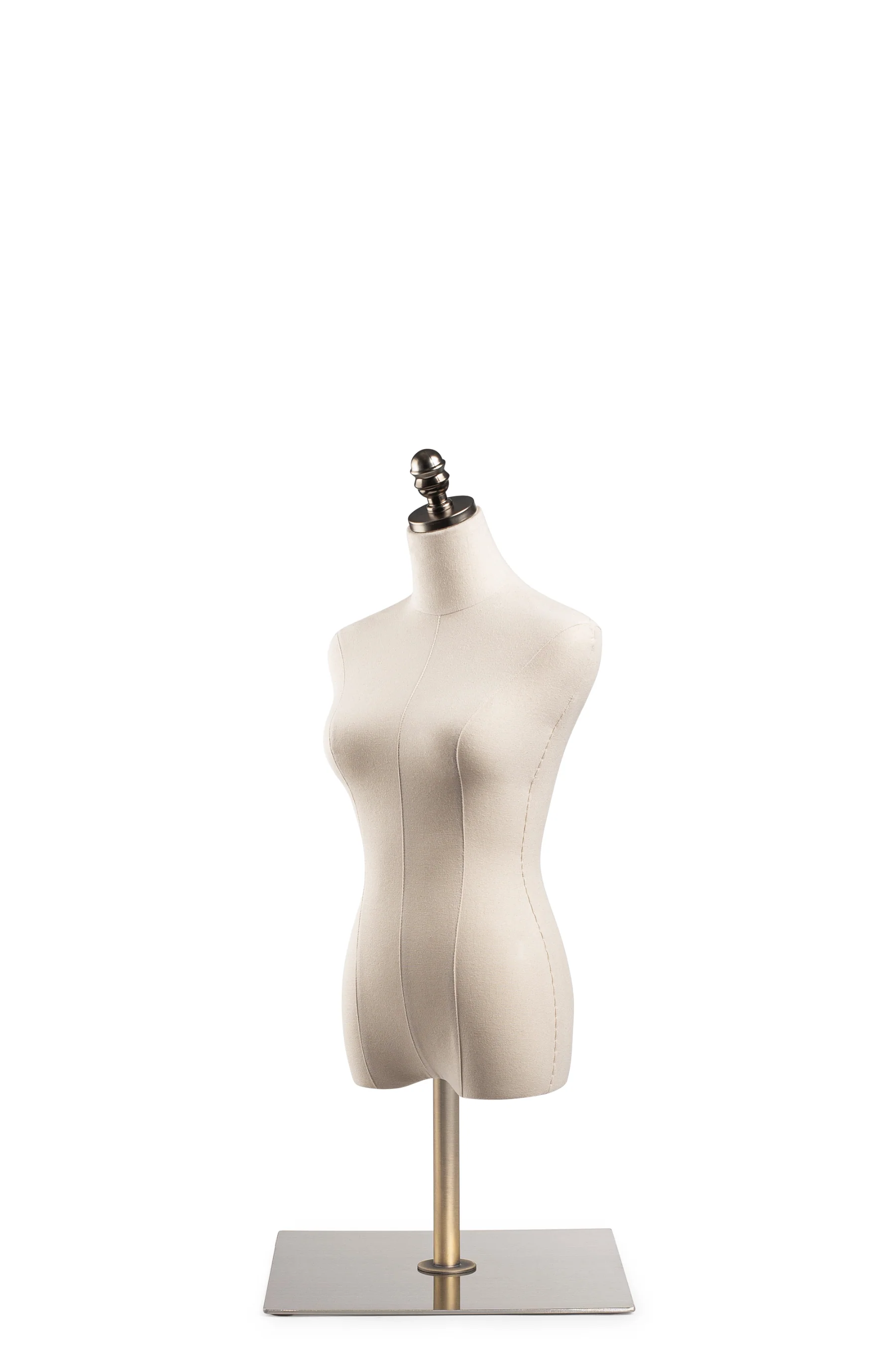 Female Display Dress Form on Metal Tabletop Base - Image 13