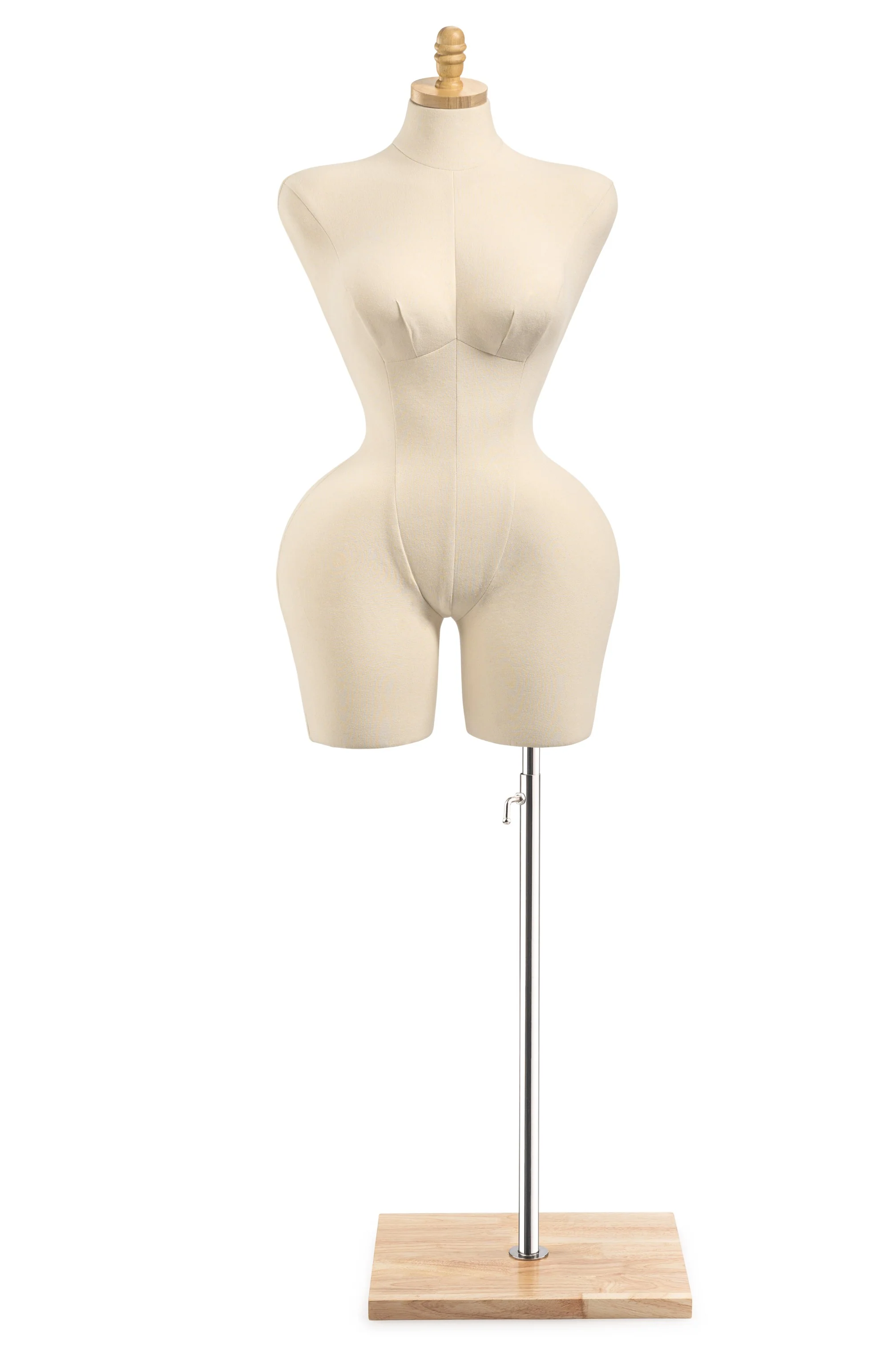 Female Display Dress Form on Wood Flat Base - Image 26