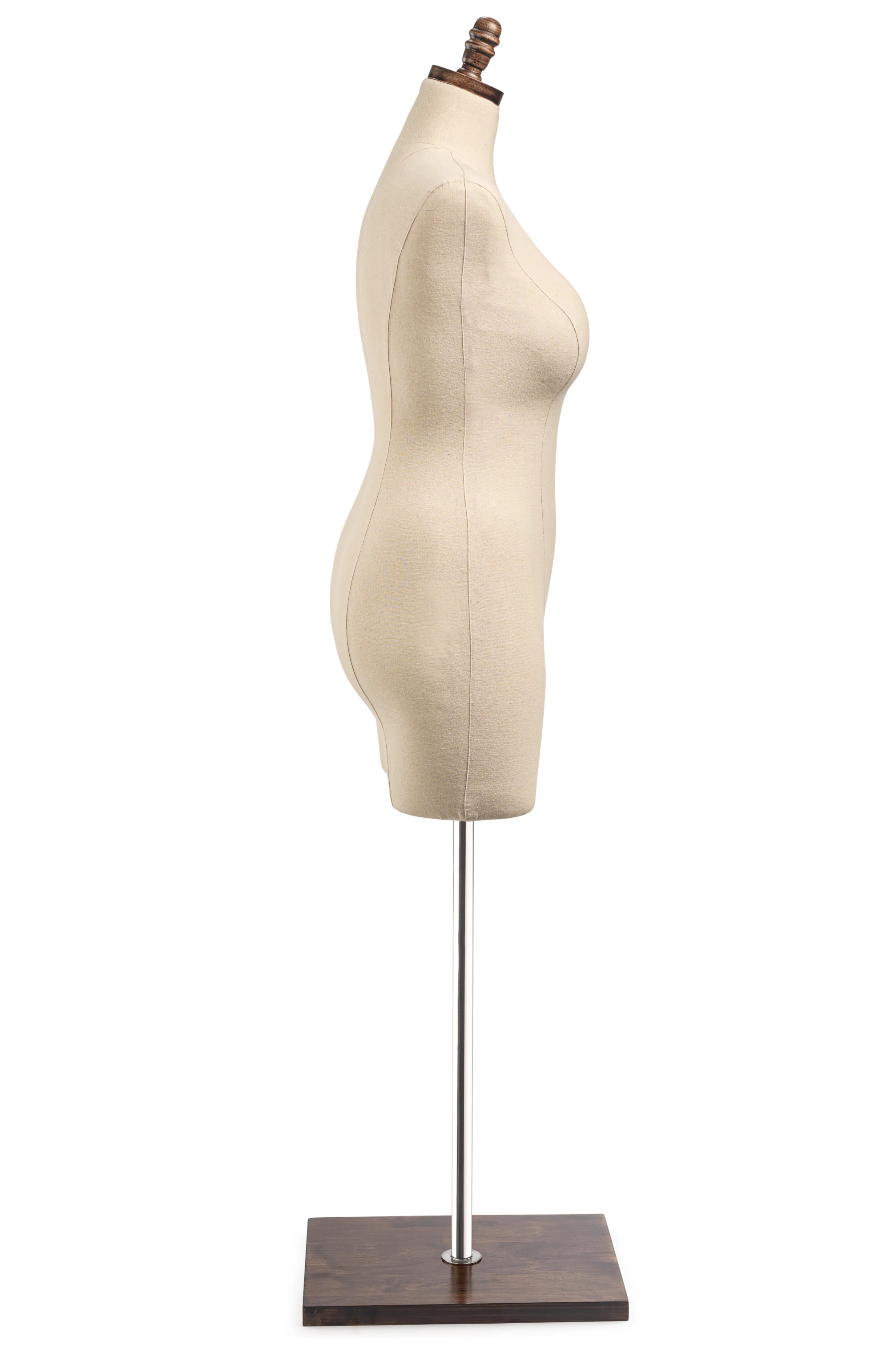 Female Display Dress Form on Wood Flat Base - Image 43
