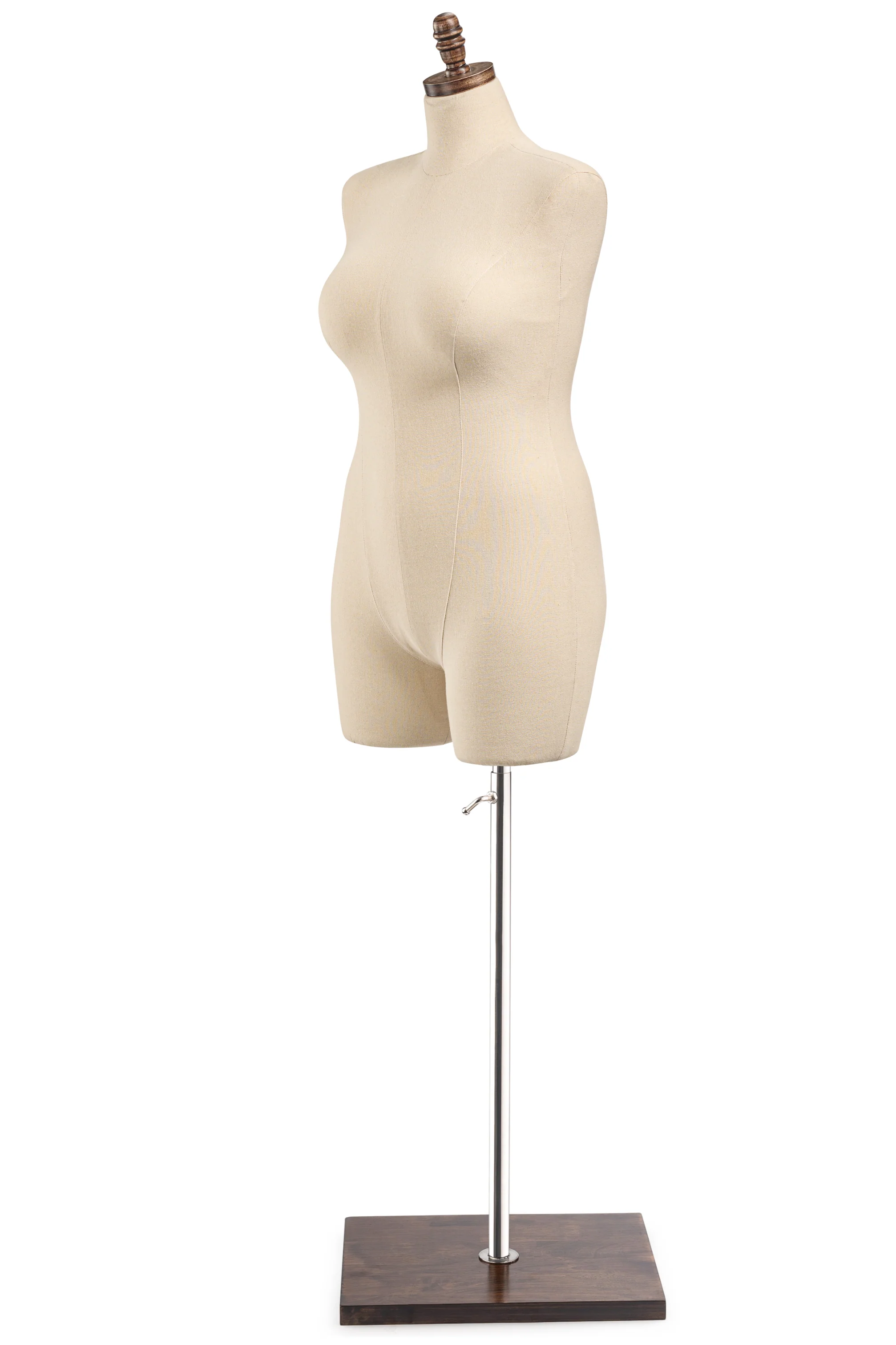 Female Display Dress Form on Wood Flat Base - Image 44