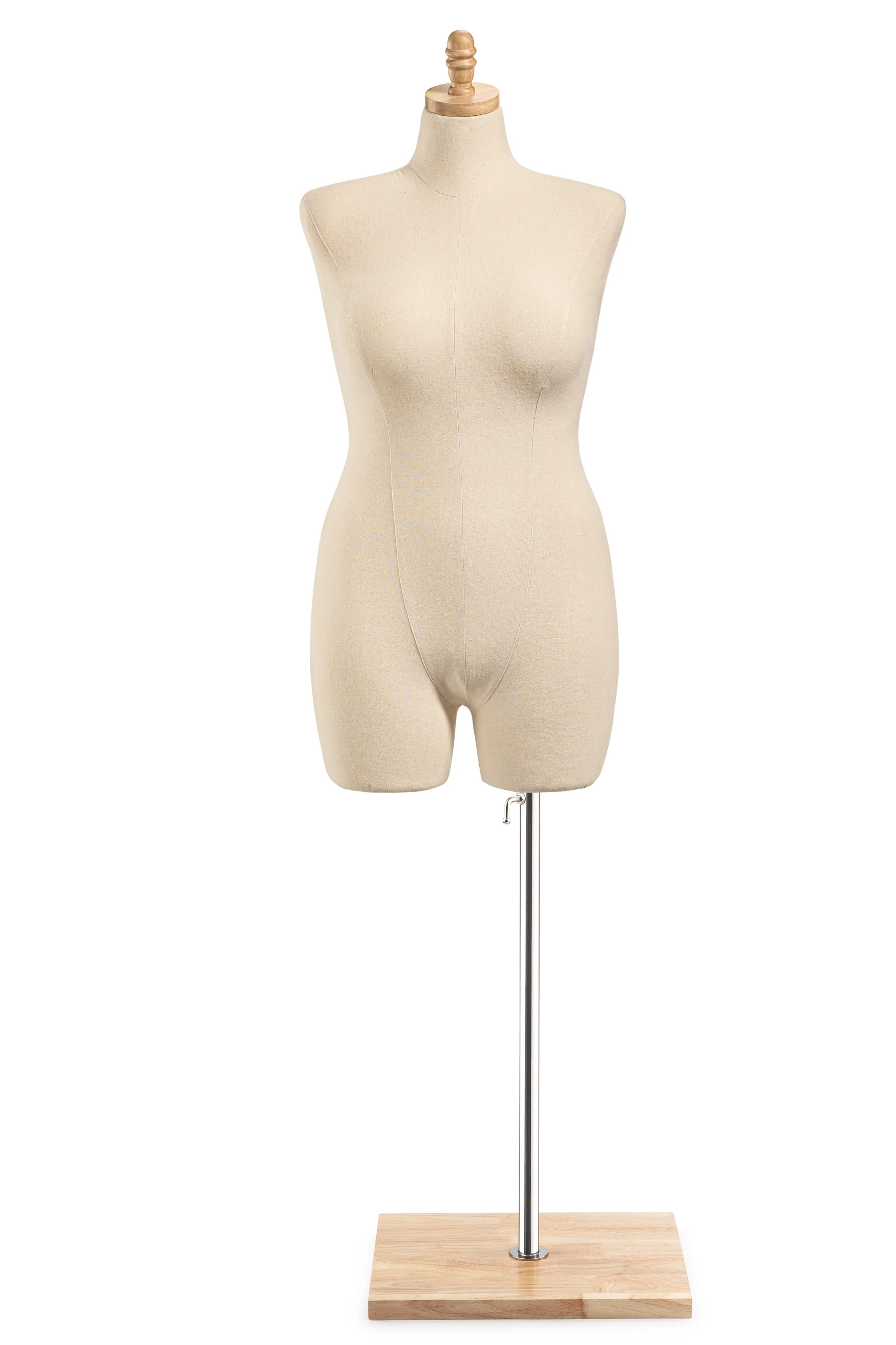 Female Display Dress Form on Wood Flat Base - Image 46