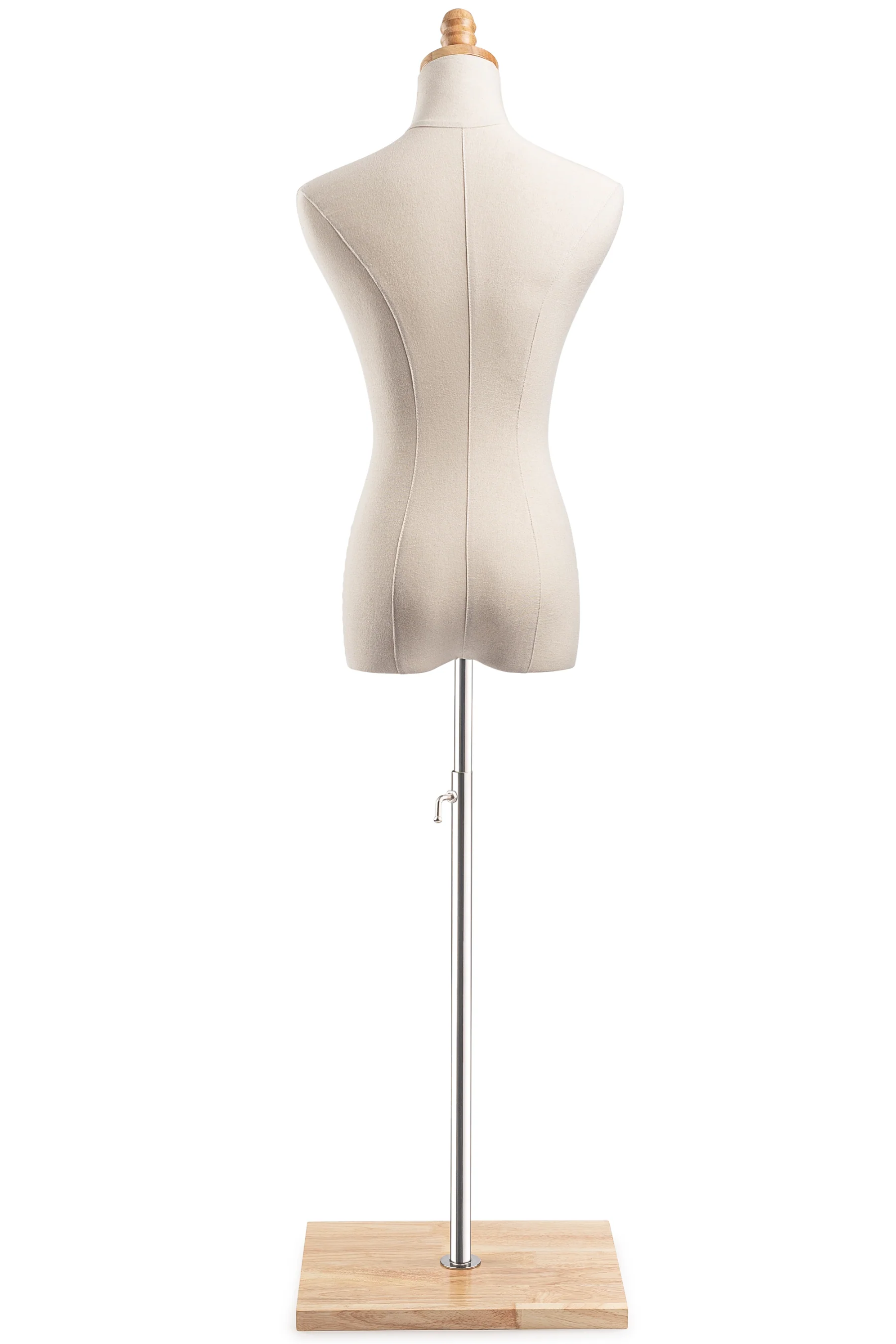 Female Display Dress Form on Wood Flat Base - Image 5