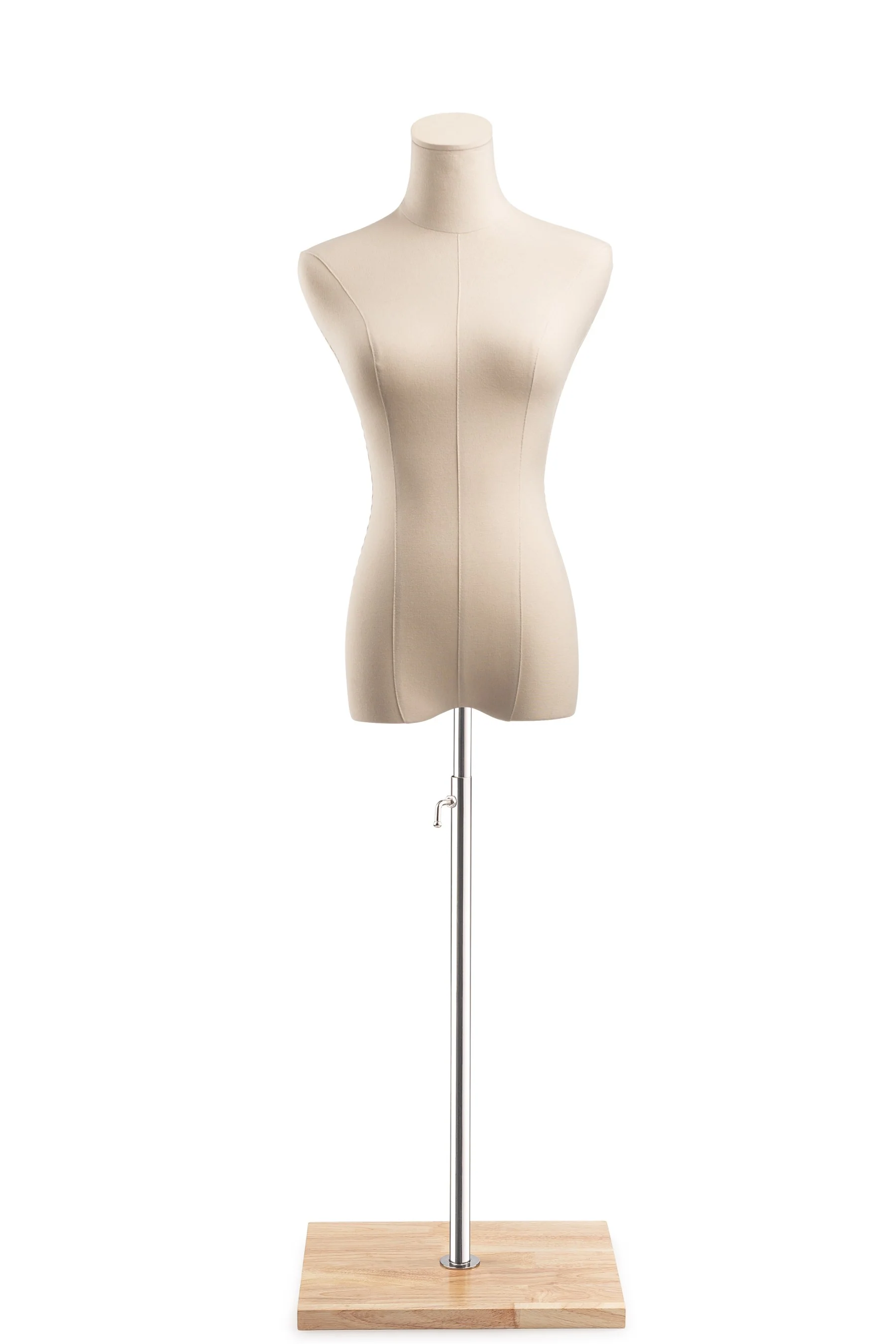 Female Display Dress Form on Wood Flat Base - Image 7