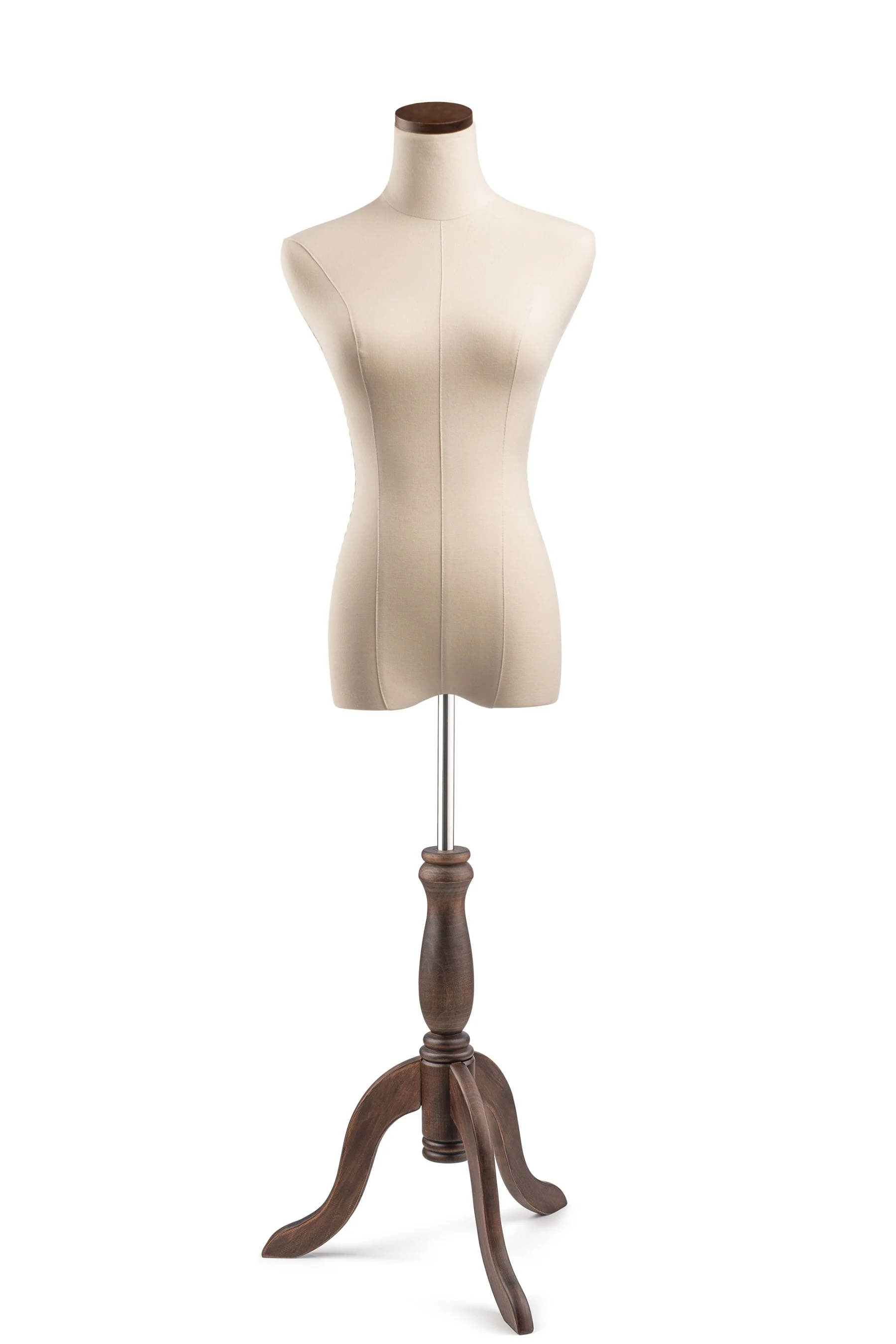 Female Display Dress Form on Wood Tripod Base - Image 12