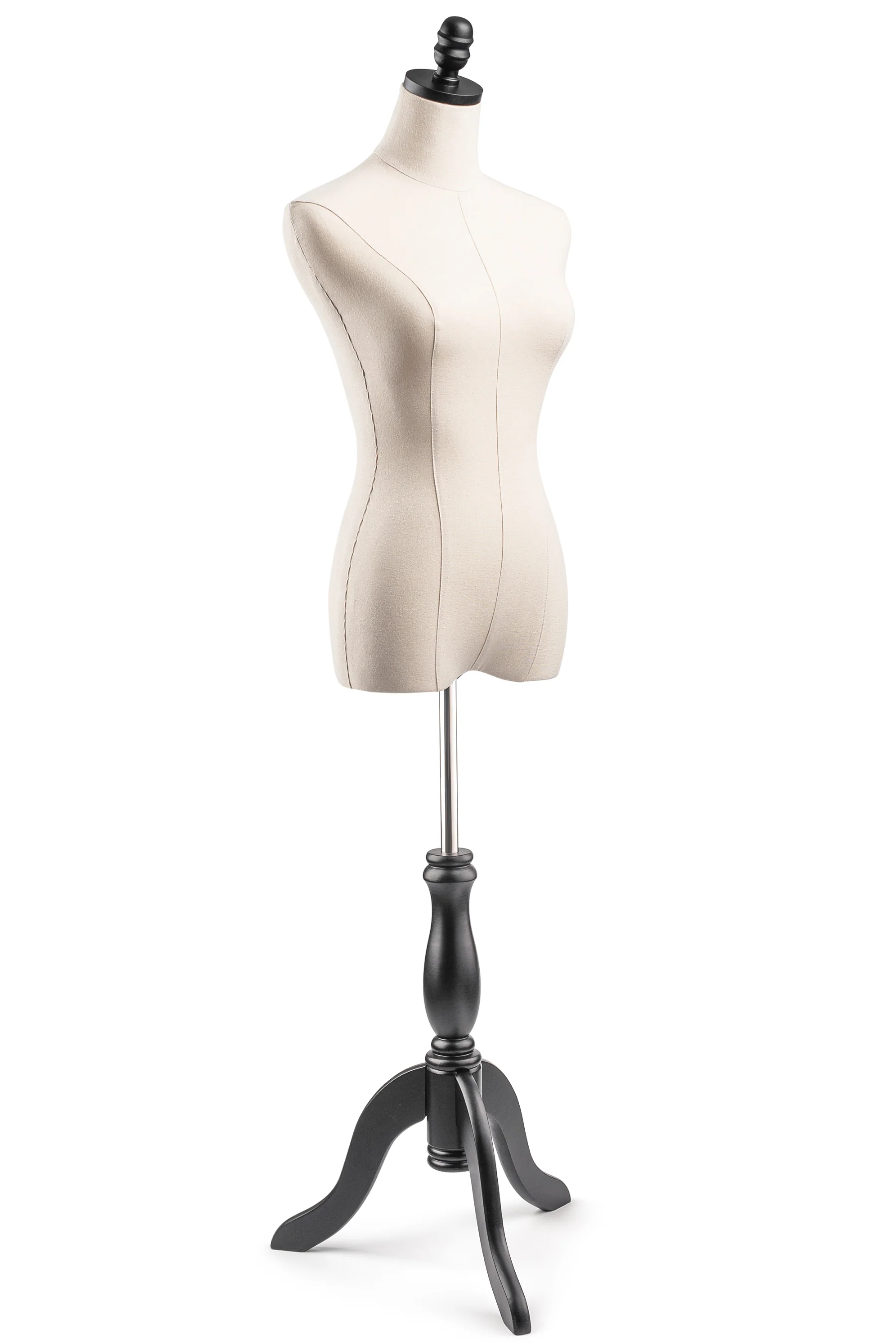 Female Display Dress Form on Wood Tripod Base - Image 15