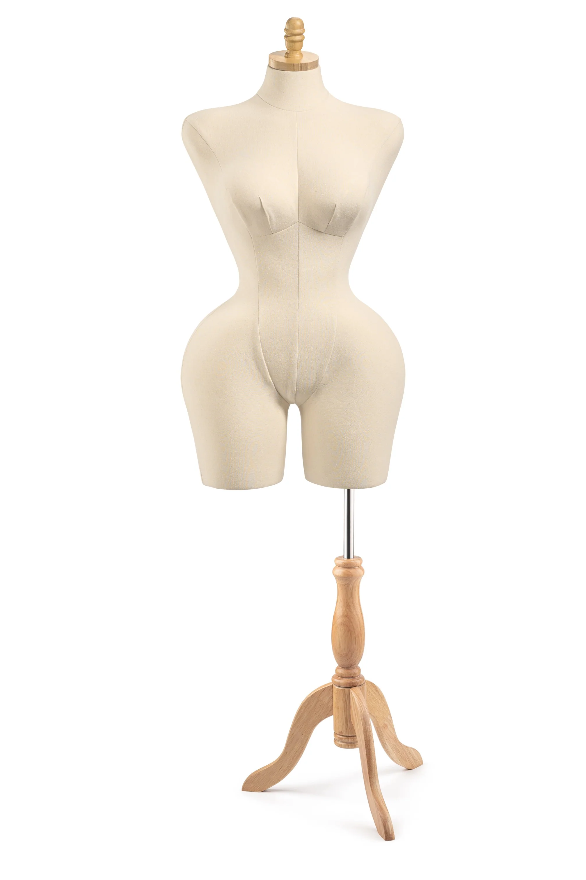 Female Display Dress Form on Wood Tripod Base - Image 21